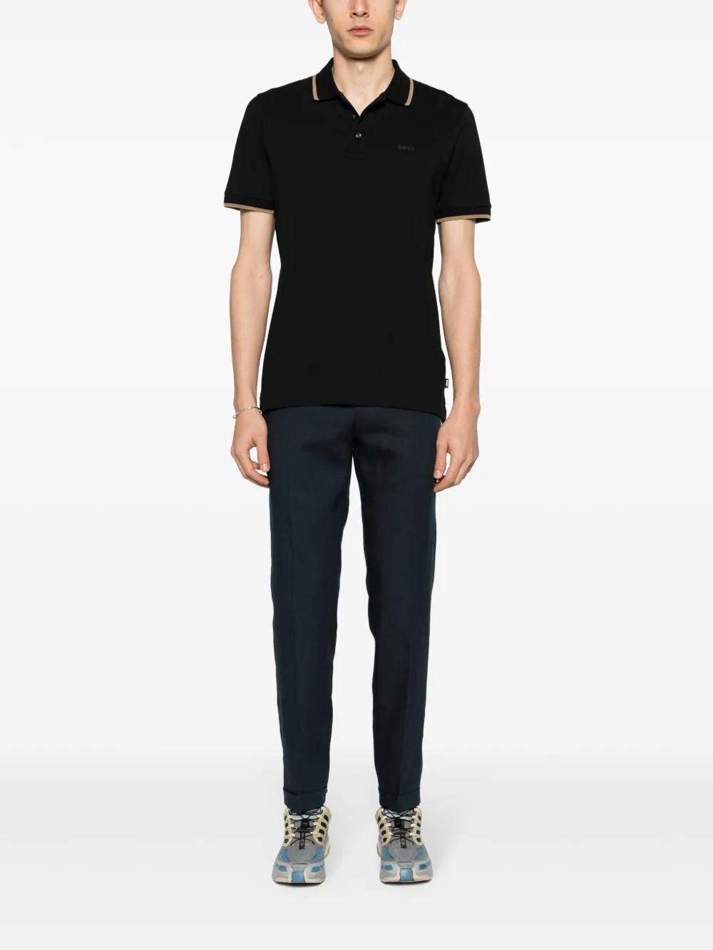 logo-embroidered cotton polo shirt Product Image