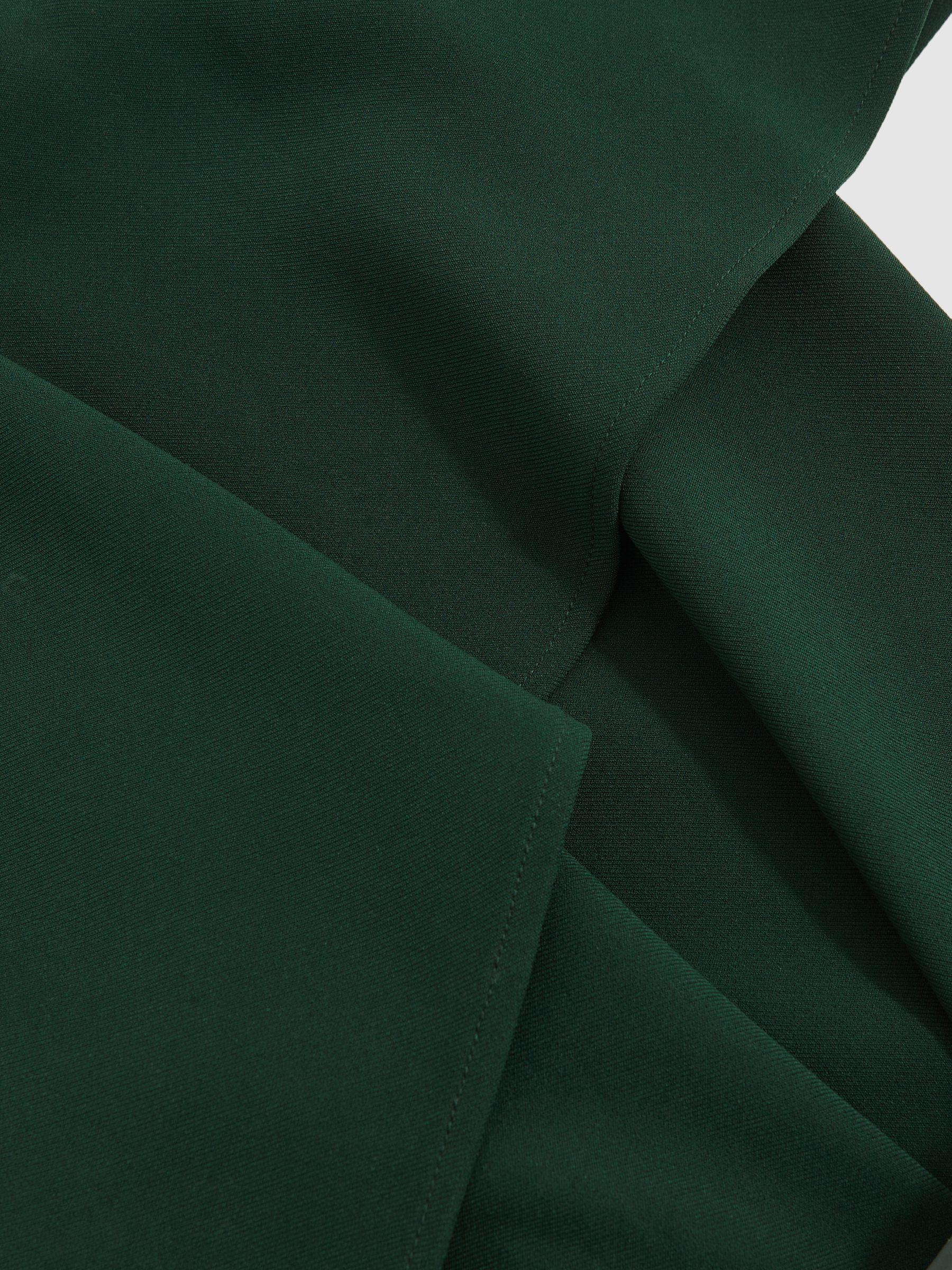 Side-Stripe Wide-Leg Check Trousers in Neutral Check Product Image