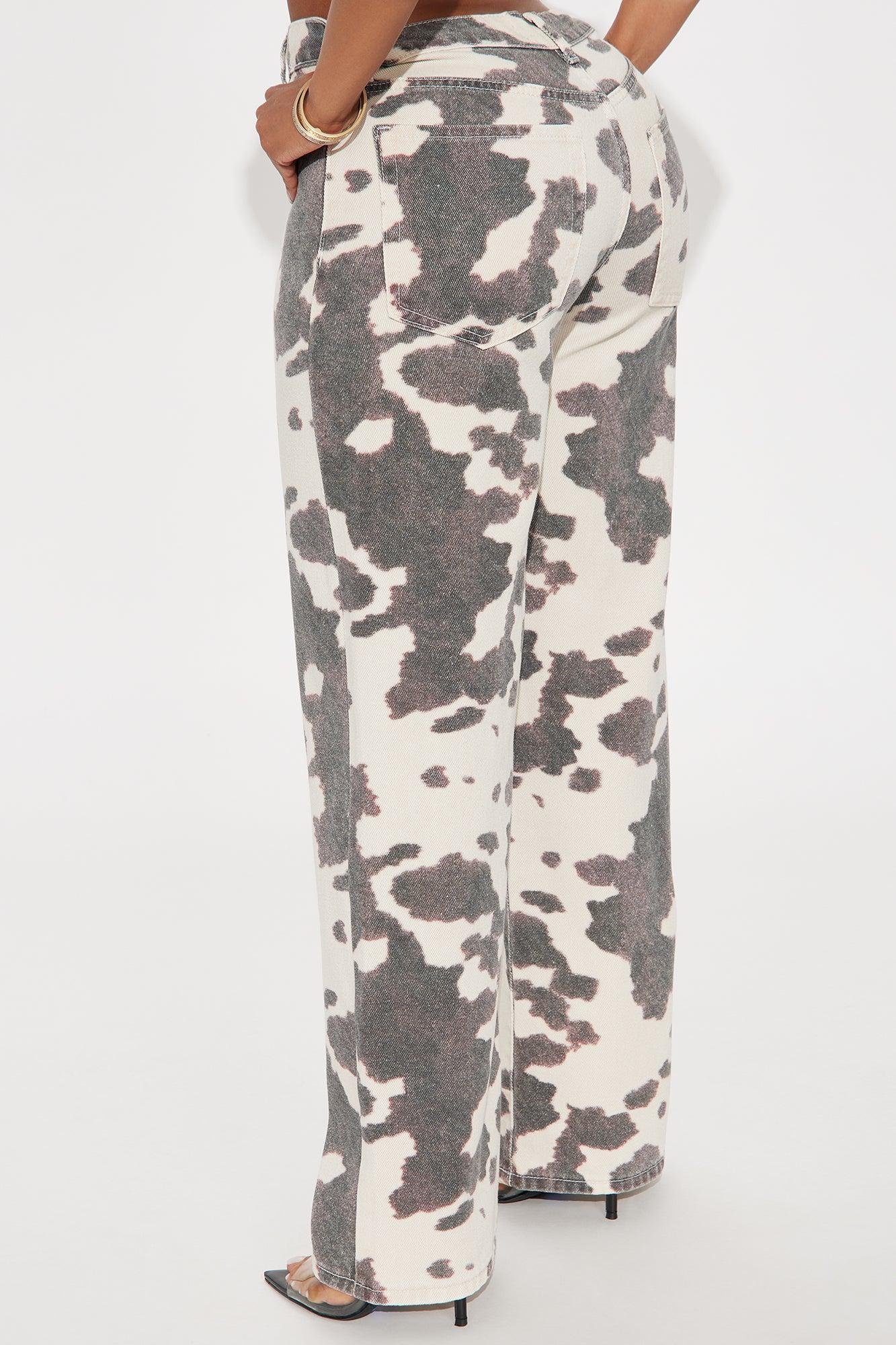 Change Locations Printed Straight Leg Jeans - Brown/combo Product Image