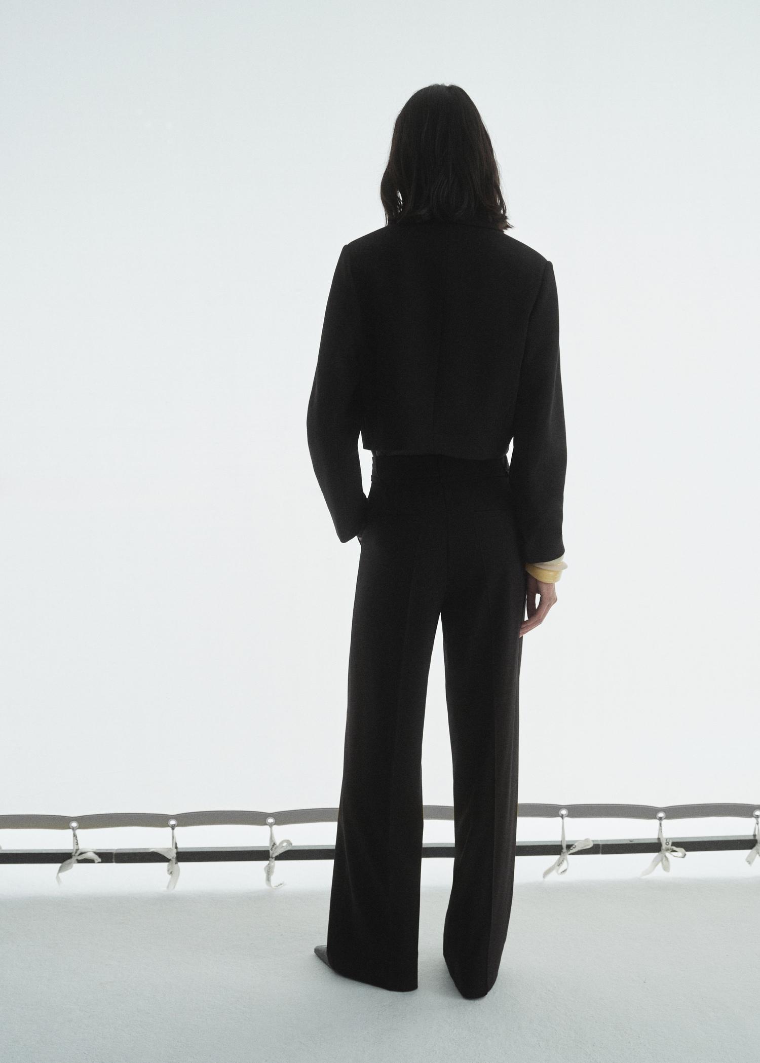 Suit blazer with lapels - Women | MANGO USA Product Image