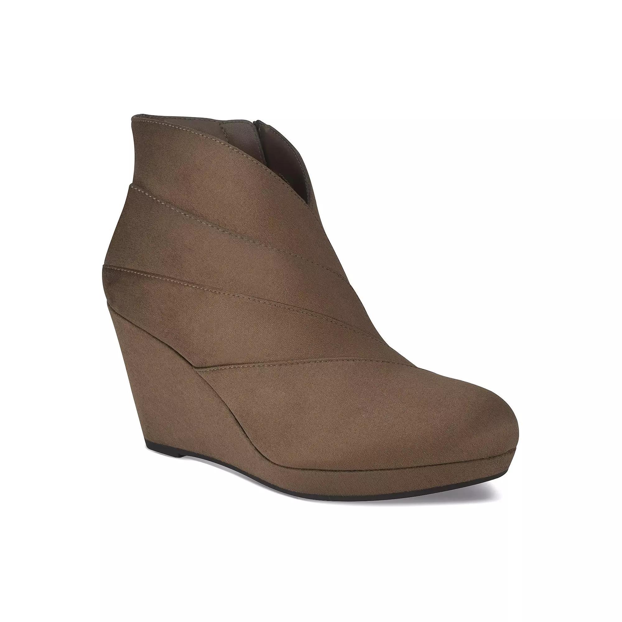 Impo Thorson Women's Platform Wedge Ankle Boots, Size: 10, Brown Product Image
