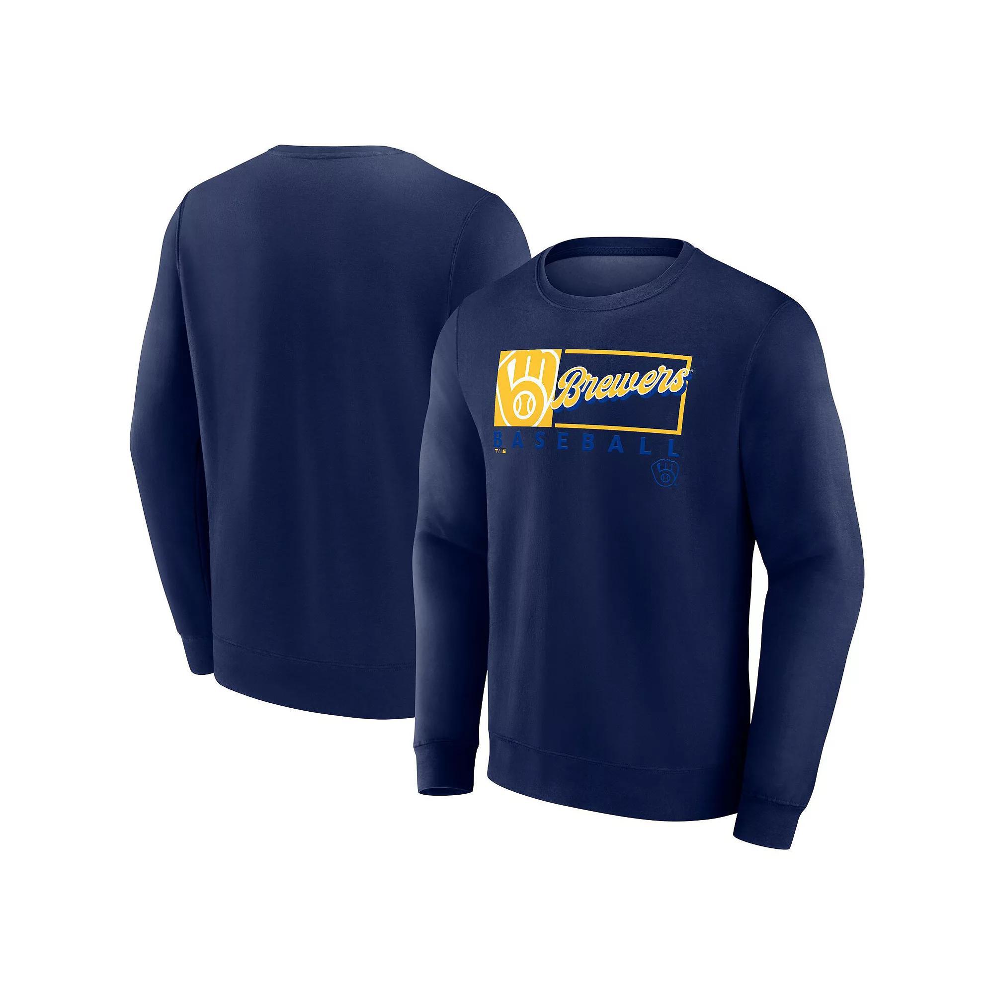 Men's Fanatics Navy Minnesota Twins Focus Fleece Pullover Sweatshirt, Size: 3XL, Blue Product Image