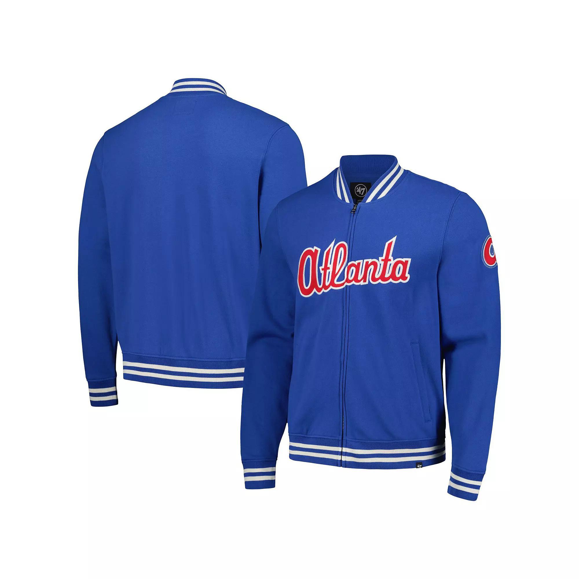 Mens 47 Royal Atlanta Braves Wax Pack Pro Camden Full-Zip Track Jacket Product Image