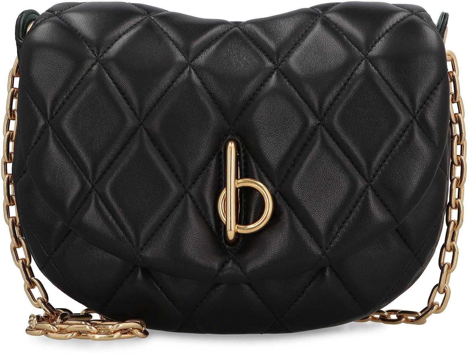 BURBERRY Rocking Horse Leather Bag In Black Product Image