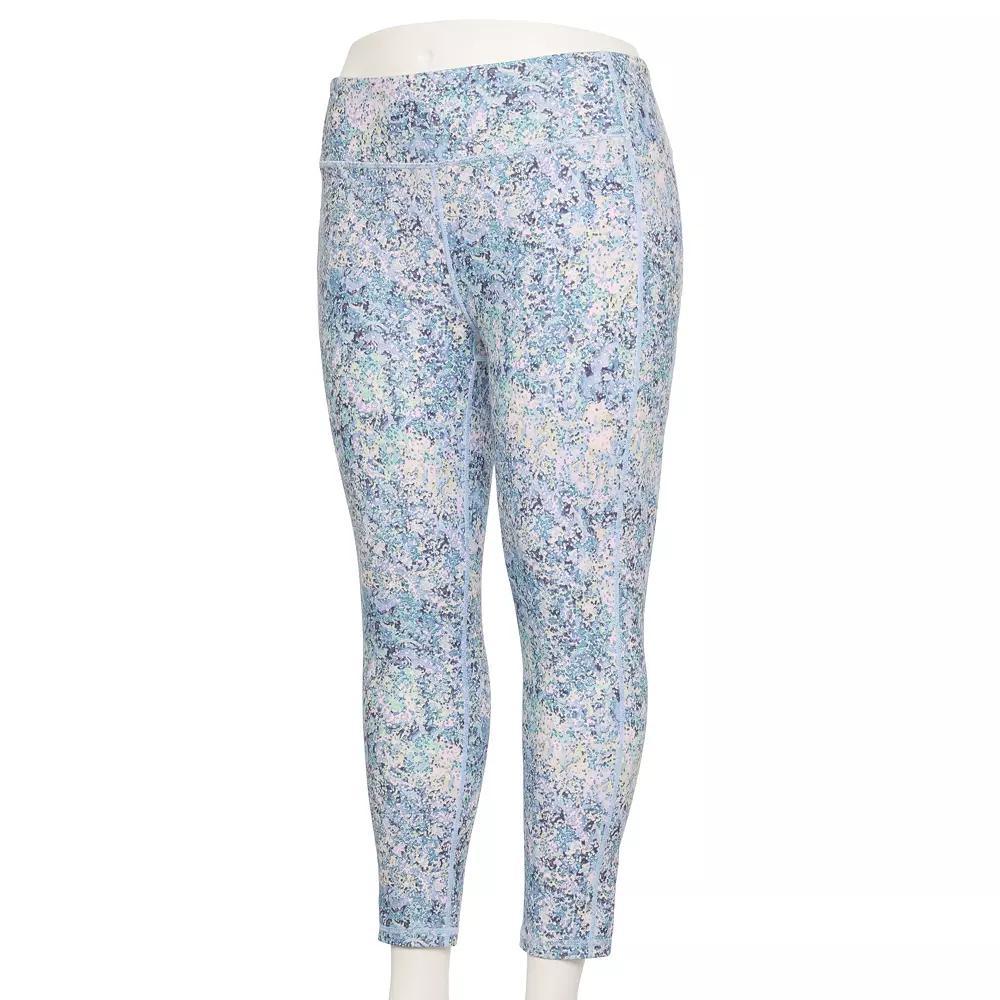 Plus Size Tek Gear Adaptive Ultrastretch High-Rise 7/8th Leggings, Womens Product Image