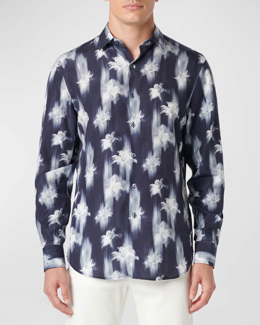 Mens Julian Floral-Print Sport Shirt Product Image