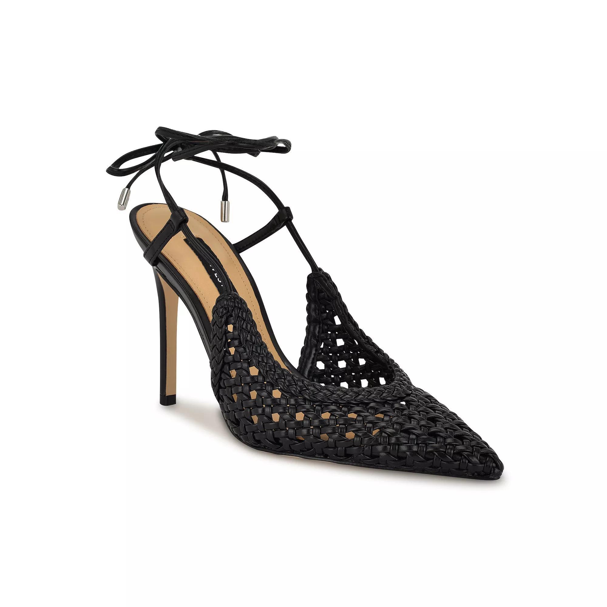 Nine West Fessla Women's Stiletto Heel Pointy Toe Dress Pumps, Size: 6, Black Product Image