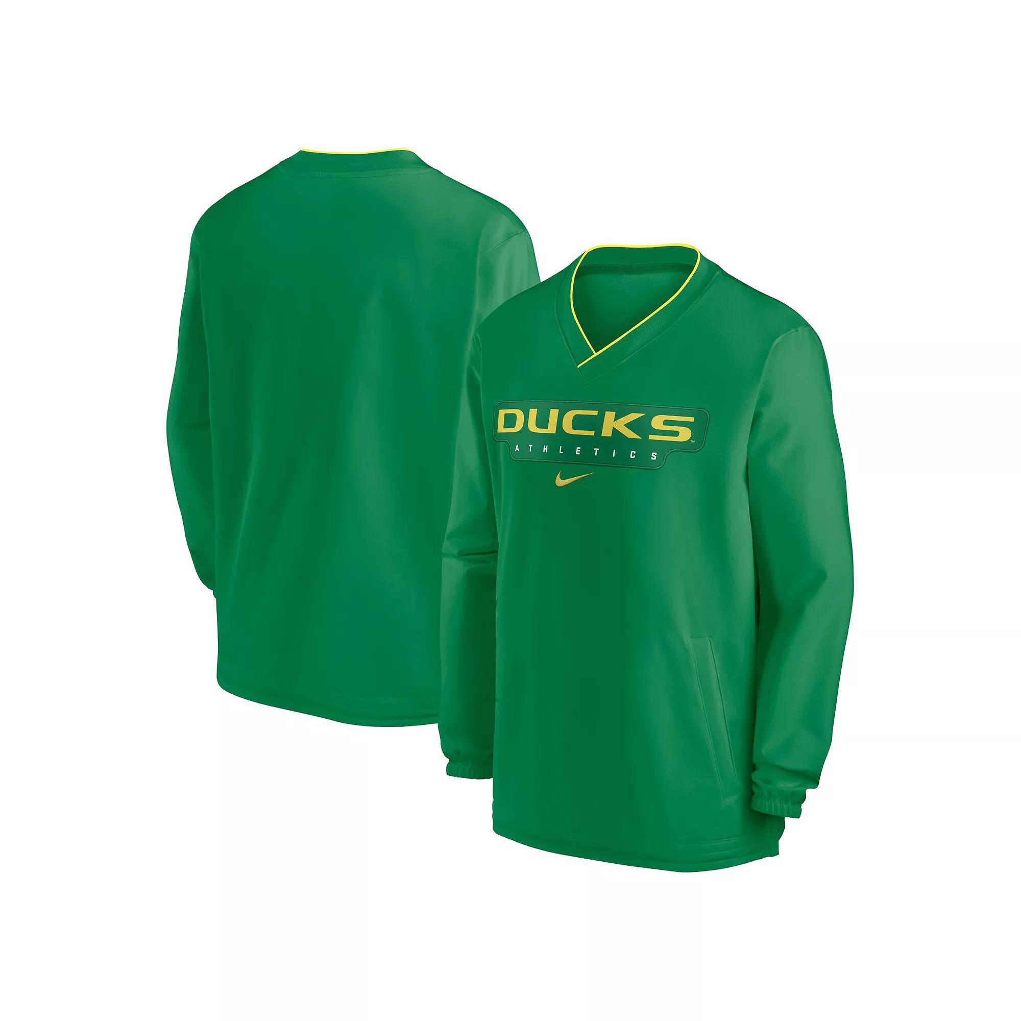 Men's Nike Green Oregon Ducks 2024 Sideline Pullover Windshirt, Size: Large Product Image