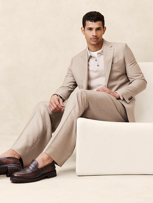 Signature Italian Rustico Wide-Leg Suit Pant Product Image