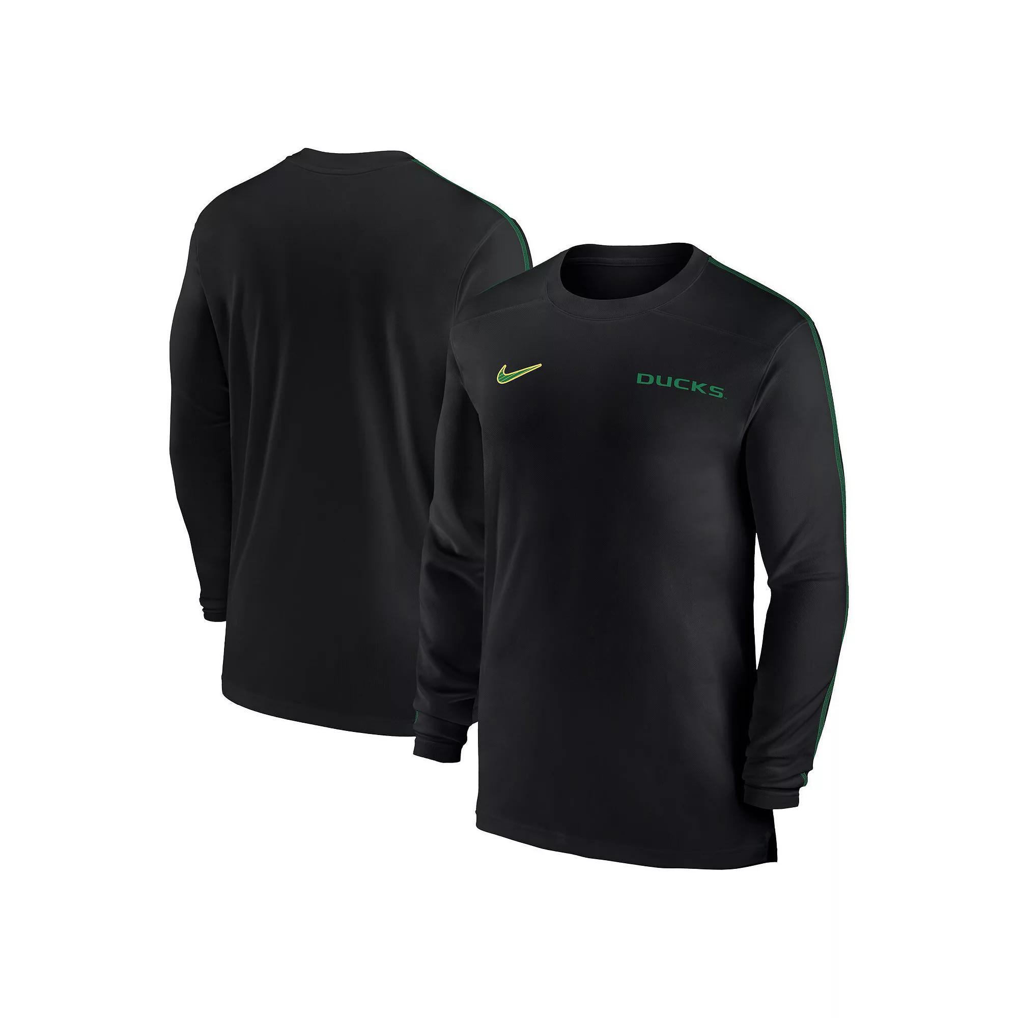 Men's Nike Anthracite Clemson Tigers 2024 Sideline Coach UV Performance Long Sleeve T-Shirt, Size: 3XL, Grey Product Image