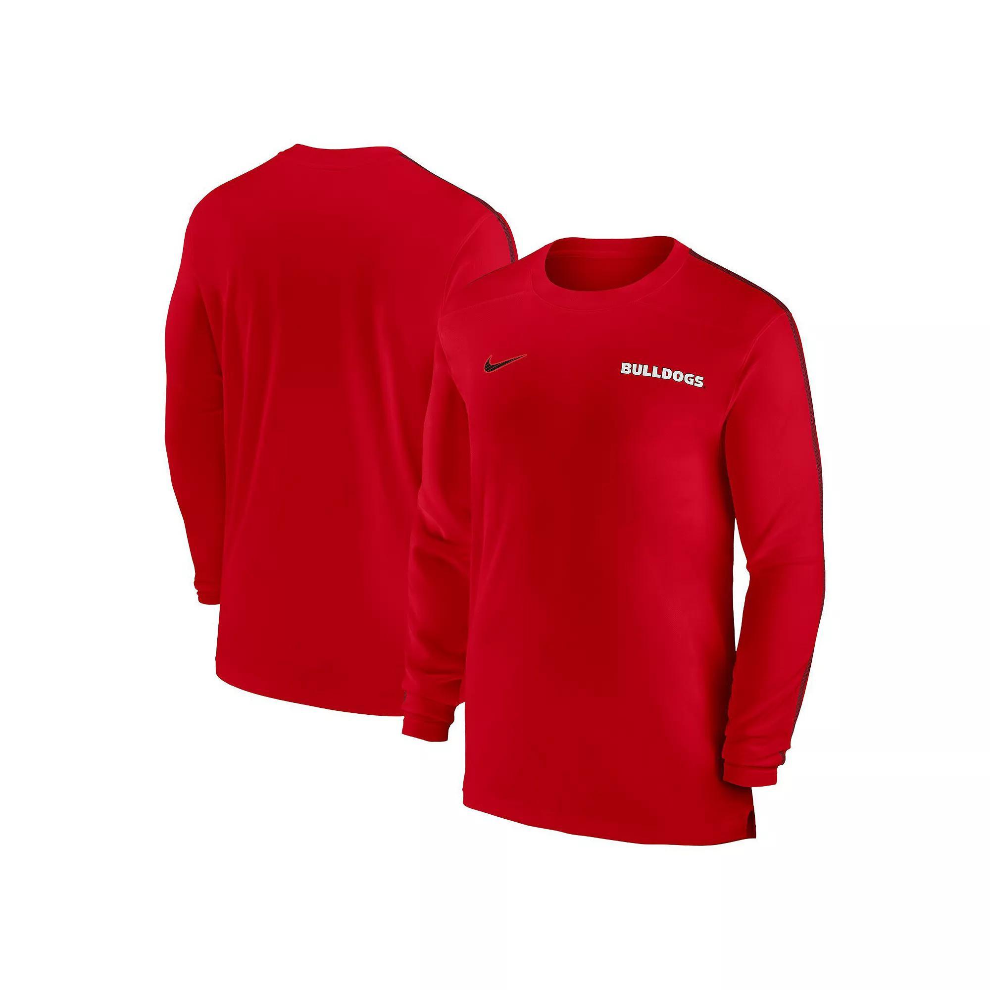 Men's Nike Orange Clemson Tigers 2024 Sideline Coach UV Performance Long Sleeve T-Shirt, Size: Large Product Image