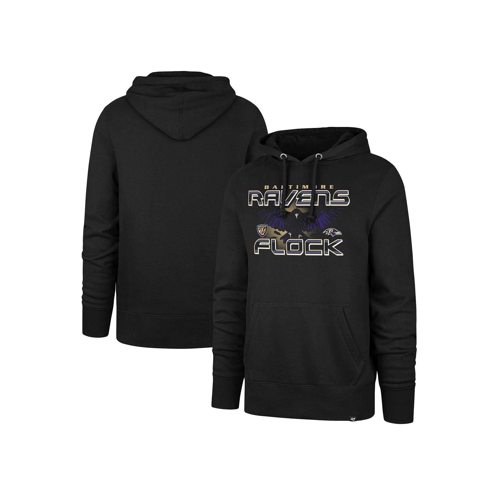 Men's '47 Black Philadelphia Eagles Regional Headline Pullover Hoodie, Size: Small Product Image