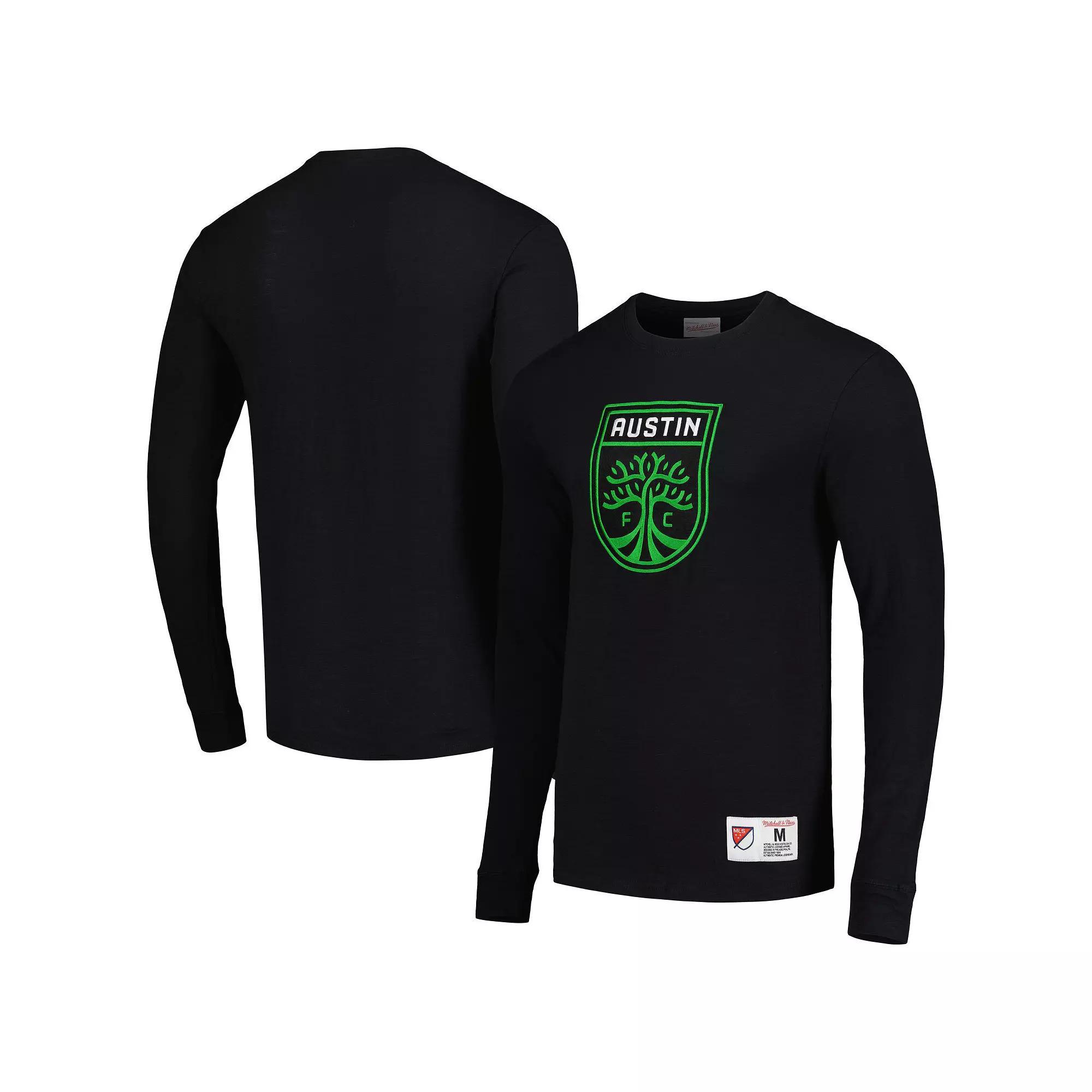 Men's Mitchell & Ness Black Austin FC Legendary Long Sleeve T-Shirt, Size: XL, Afc Black Product Image