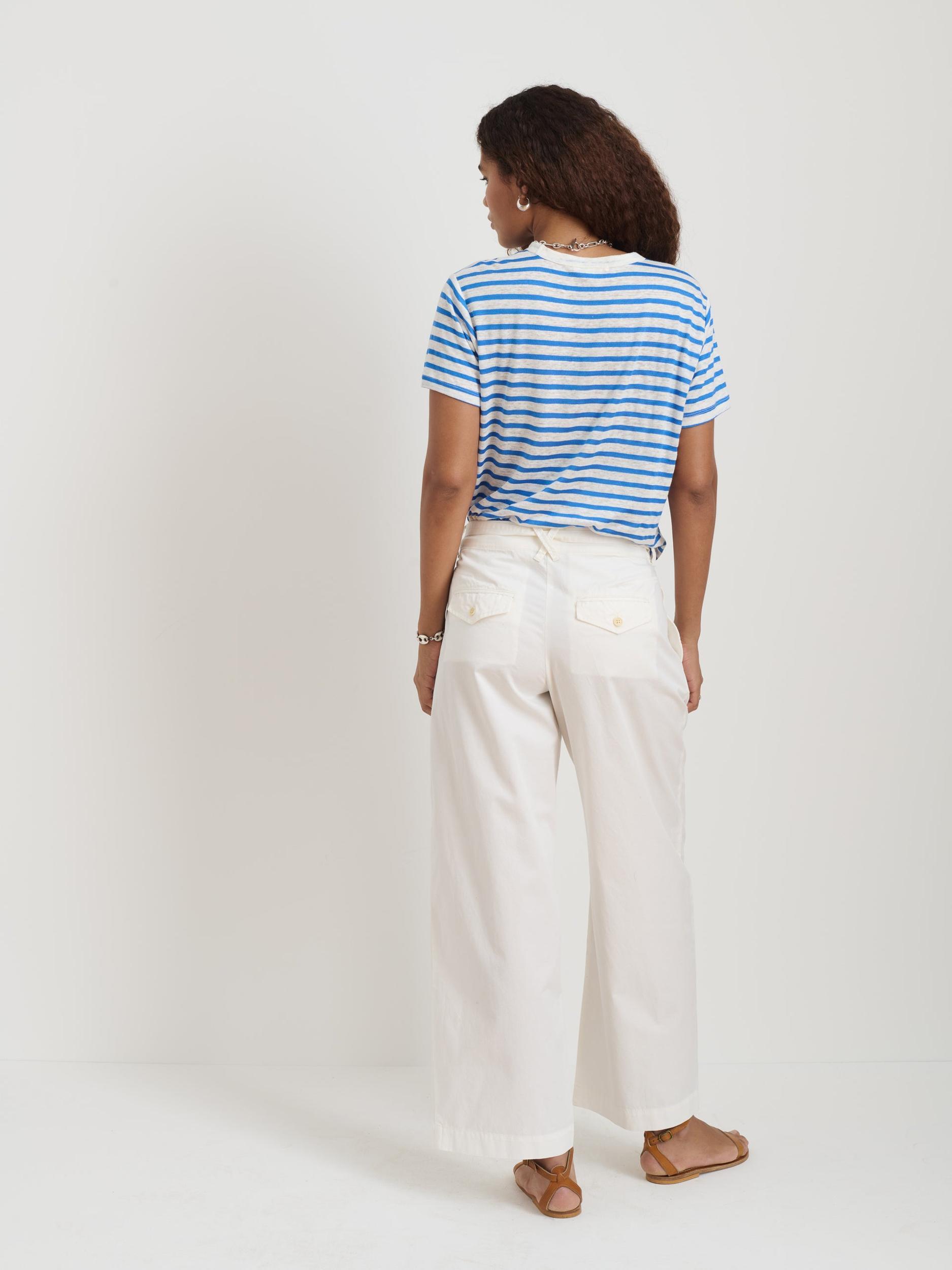Garcon Striped Tee In Linen Cotton Product Image