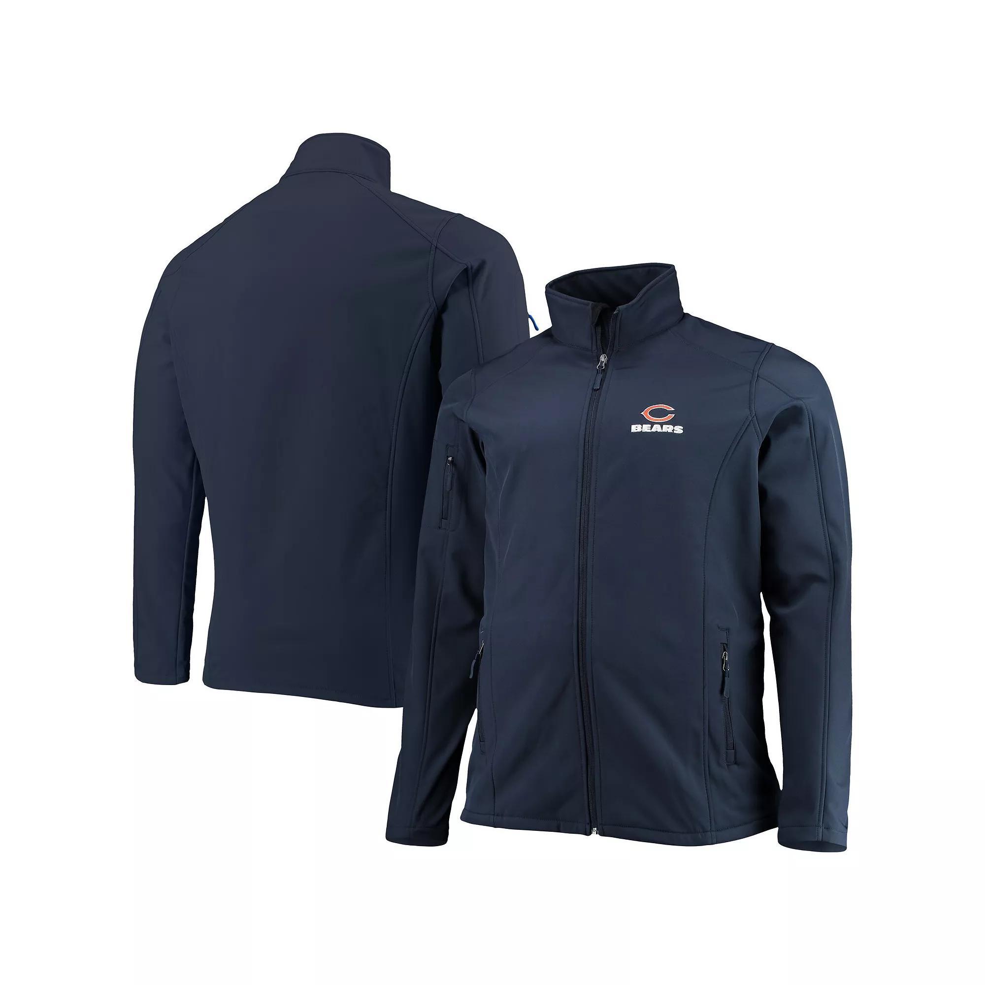 Men's Dunbrooke Navy Chicago Bears Big & Tall Sonoma Softshell Full-Zip Jacket, Size: 2XLT, Blue Product Image