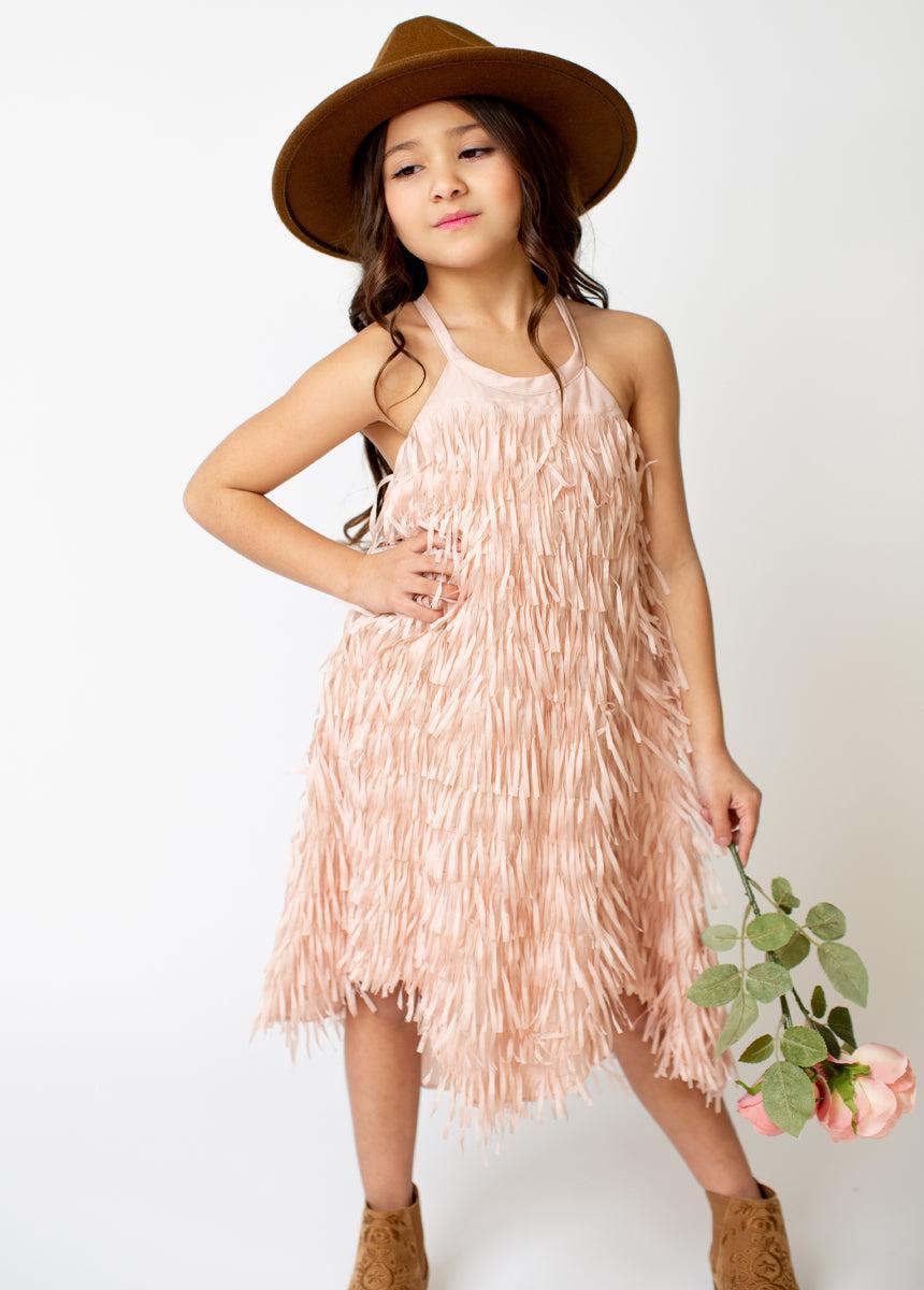 Caleo Dress in Blush Girls Product Image