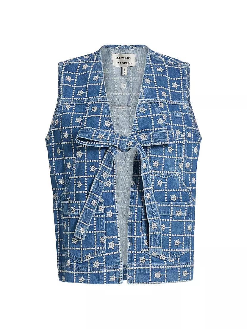 Dilly Broderie Embroidered Vest Product Image