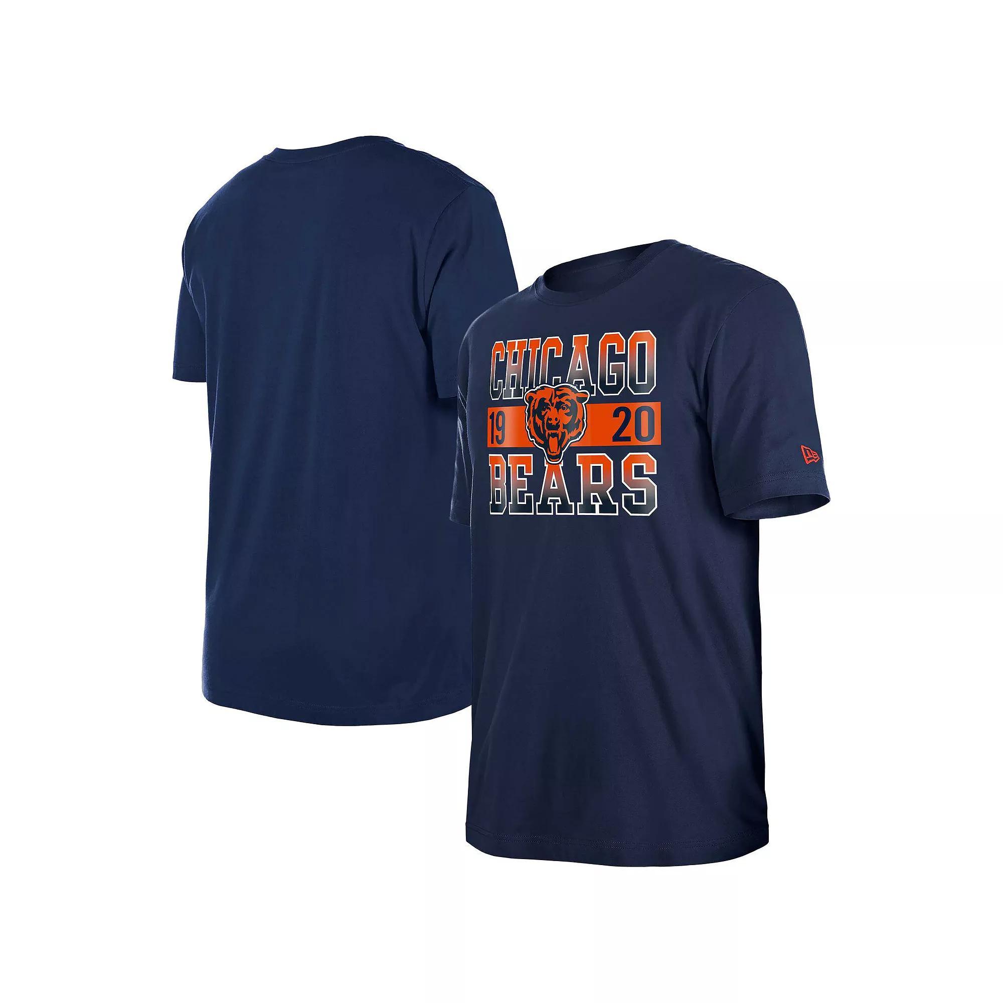 Men's New Era Navy Chicago Bears City Team T-Shirt, Size: Small, Blue Product Image