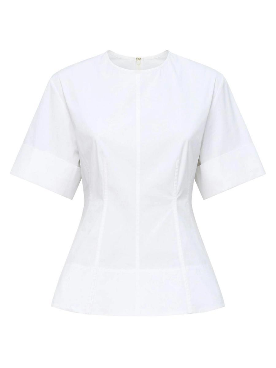 Womens Clare Crewneck Short Sleeve Fit and Flare Top Product Image