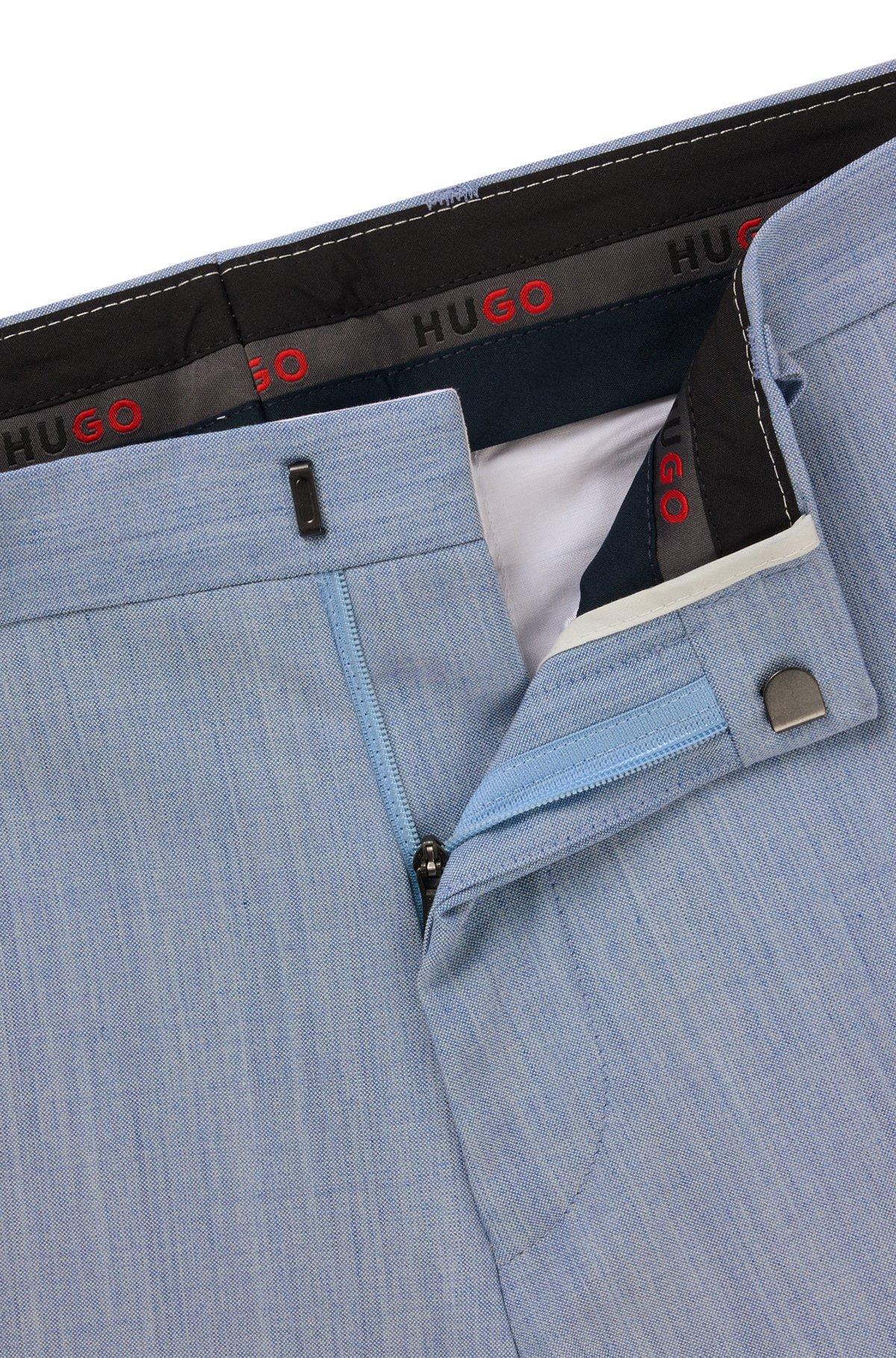 Extra-slim-fit trousers in a melange wool blend Product Image