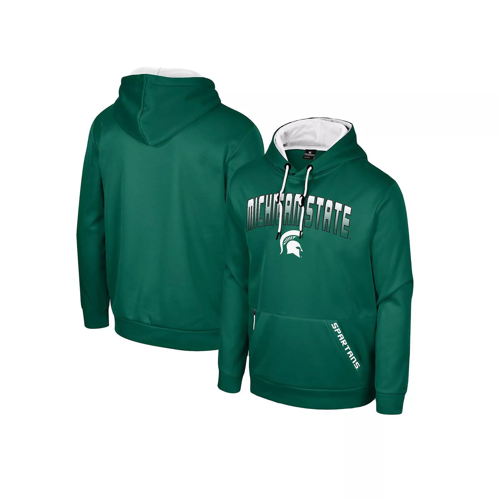 Men's Colosseum Green Michigan State Spartans Reese Pullover Hoodie, Size: 2XL Product Image
