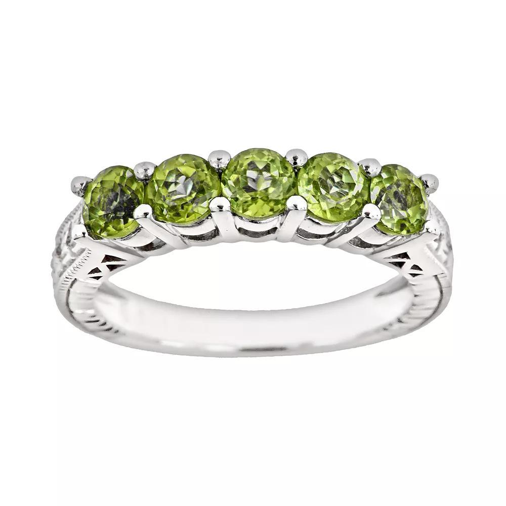 Celebration Gems Sterling Silver Garnet Five-Stone Ring, Women's, Size: 7, Multicolor Product Image