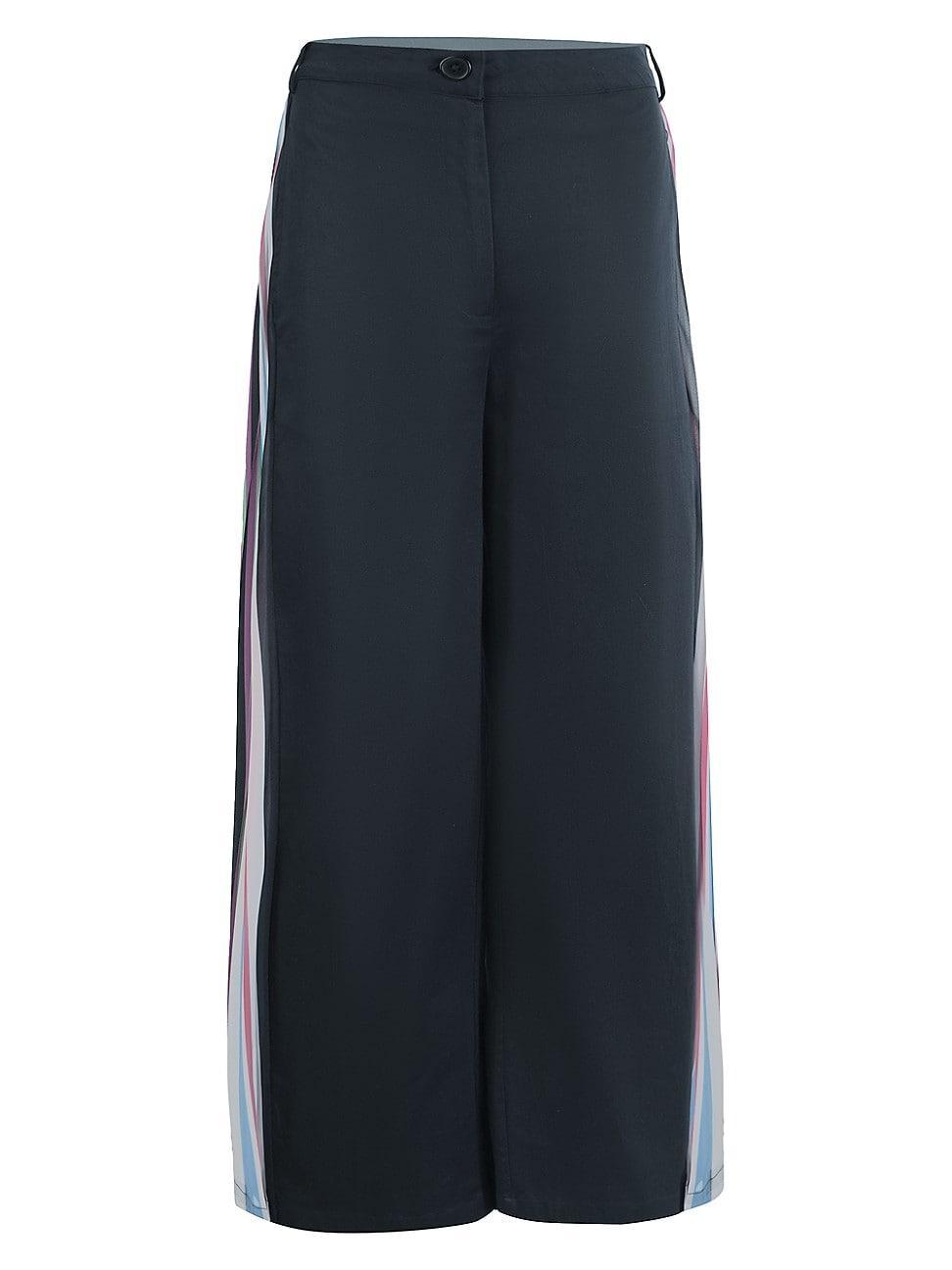 Womens Pleated-Panel Wide-Leg Pants Product Image