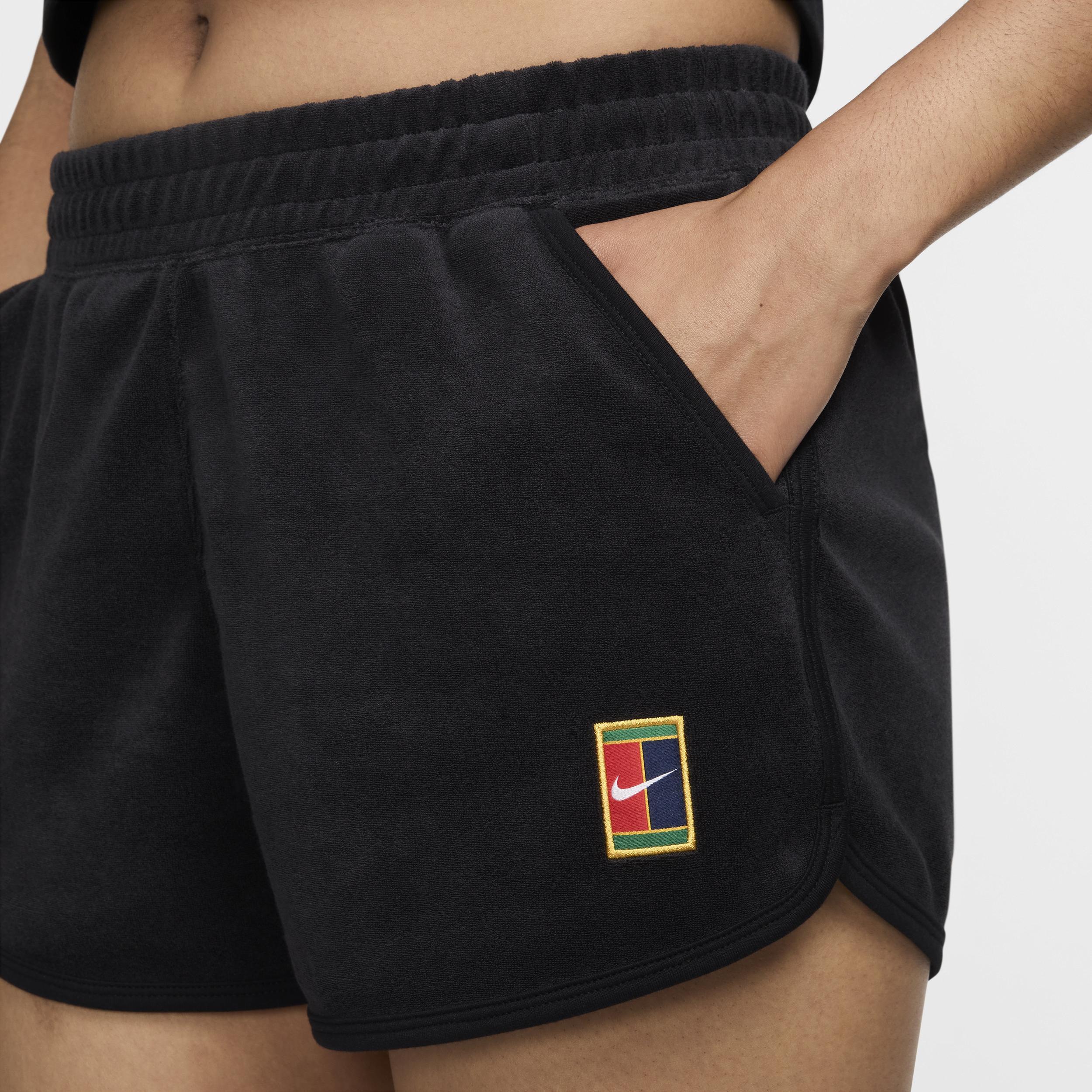 NikeCourt Heritage Women's Mid-Rise French Terry Tennis Shorts Product Image