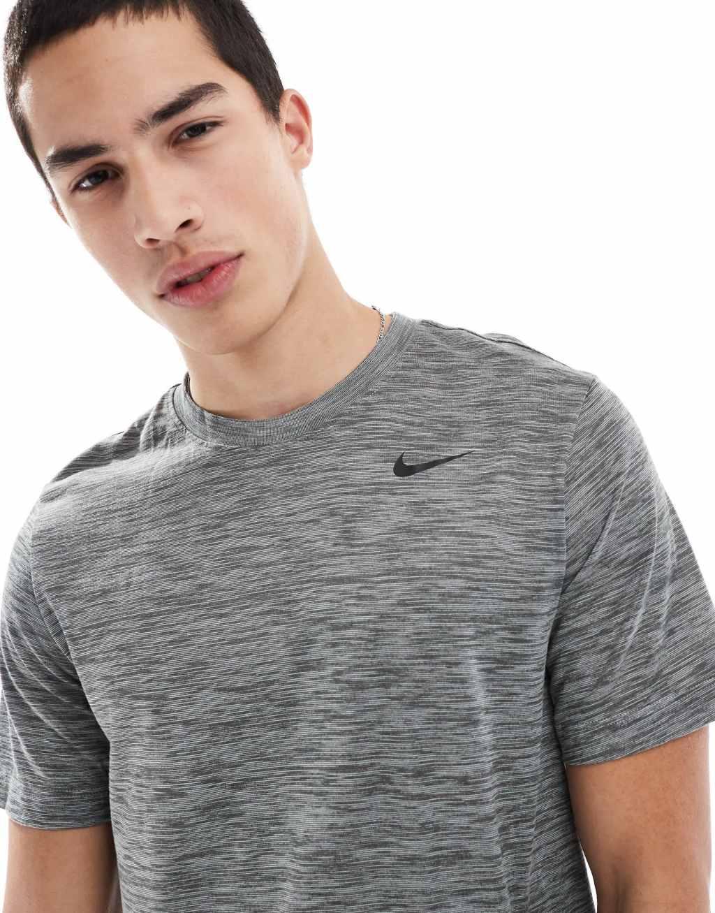Nike Training Dri-Fit Reset t-shirt in gray heather Product Image