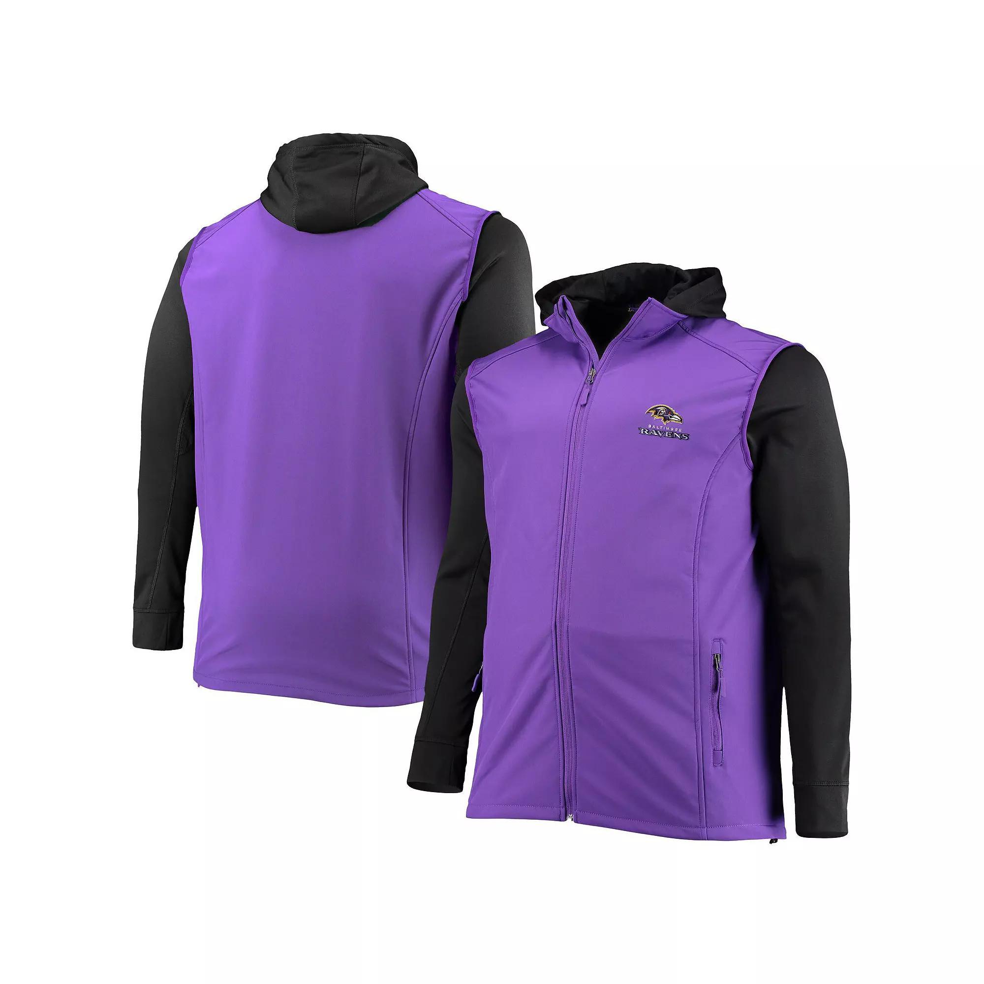 Mens Dunbrooke /Black Baltimore Ravens Big & Tall Alpha Full-Zip Hoodie Jacket Product Image