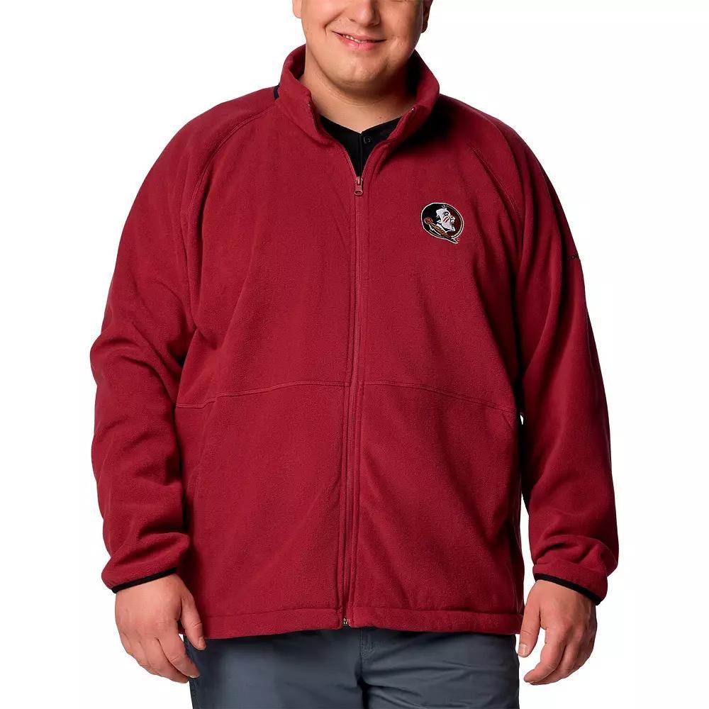 Mens Columbia Garnet Florida State Seminoles Big & Tall Flanker IV Fleece Raglan Full-Zip Jacket Product Image