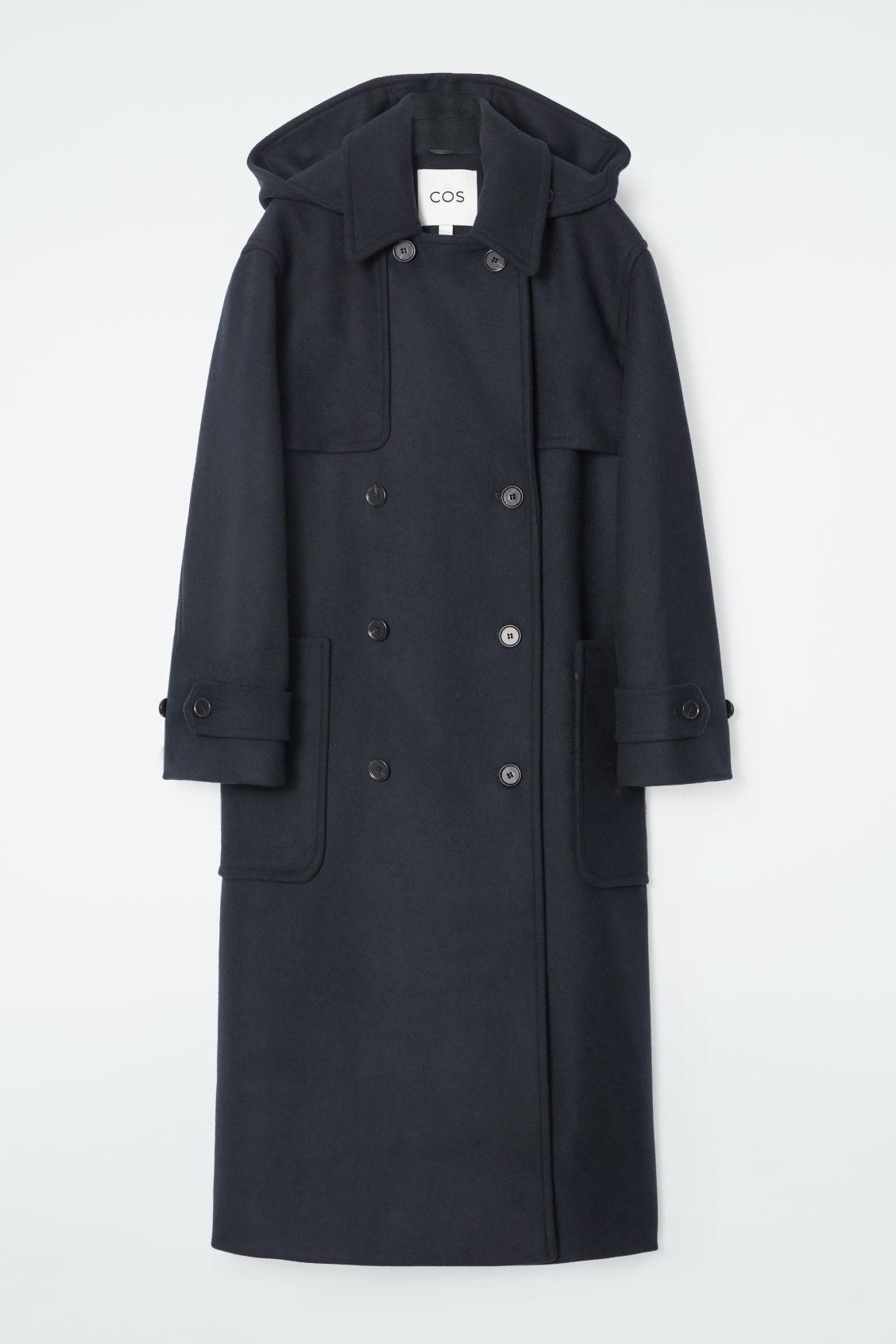HOODED WOOL DUFFLE COAT Product Image
