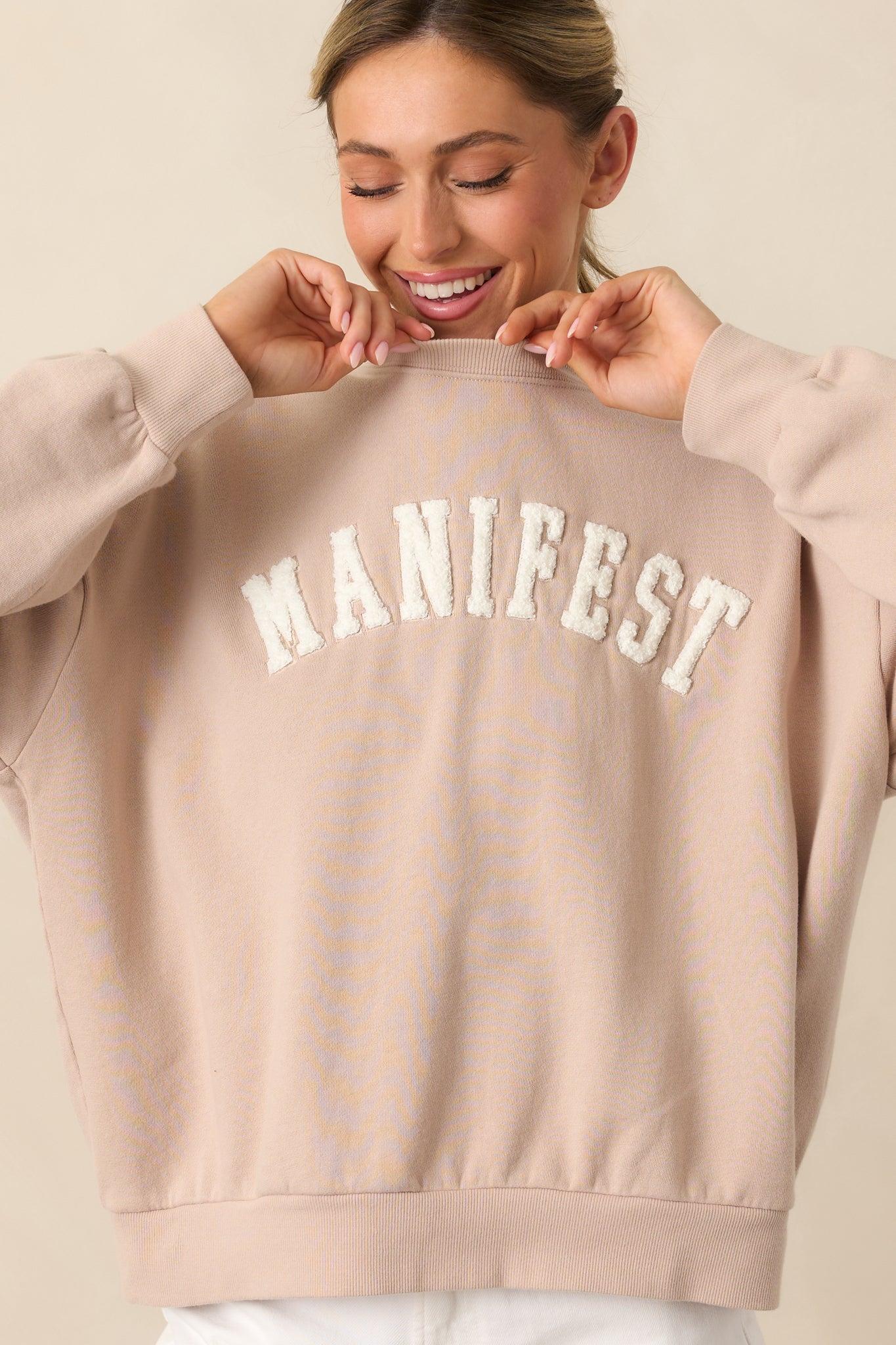 Z Supply Manifest Mushroom Brown Sweatshirt Product Image