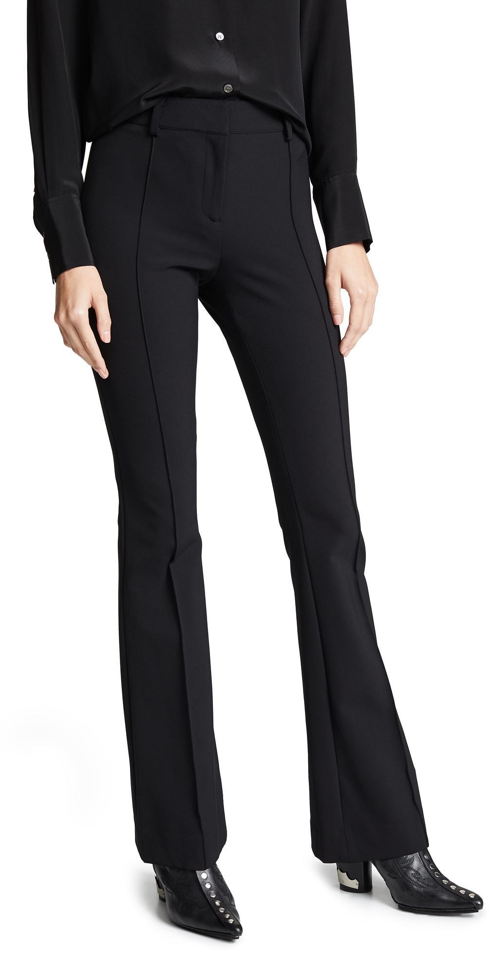 Hibiscus Pintuck Boot-Cut Pants Product Image