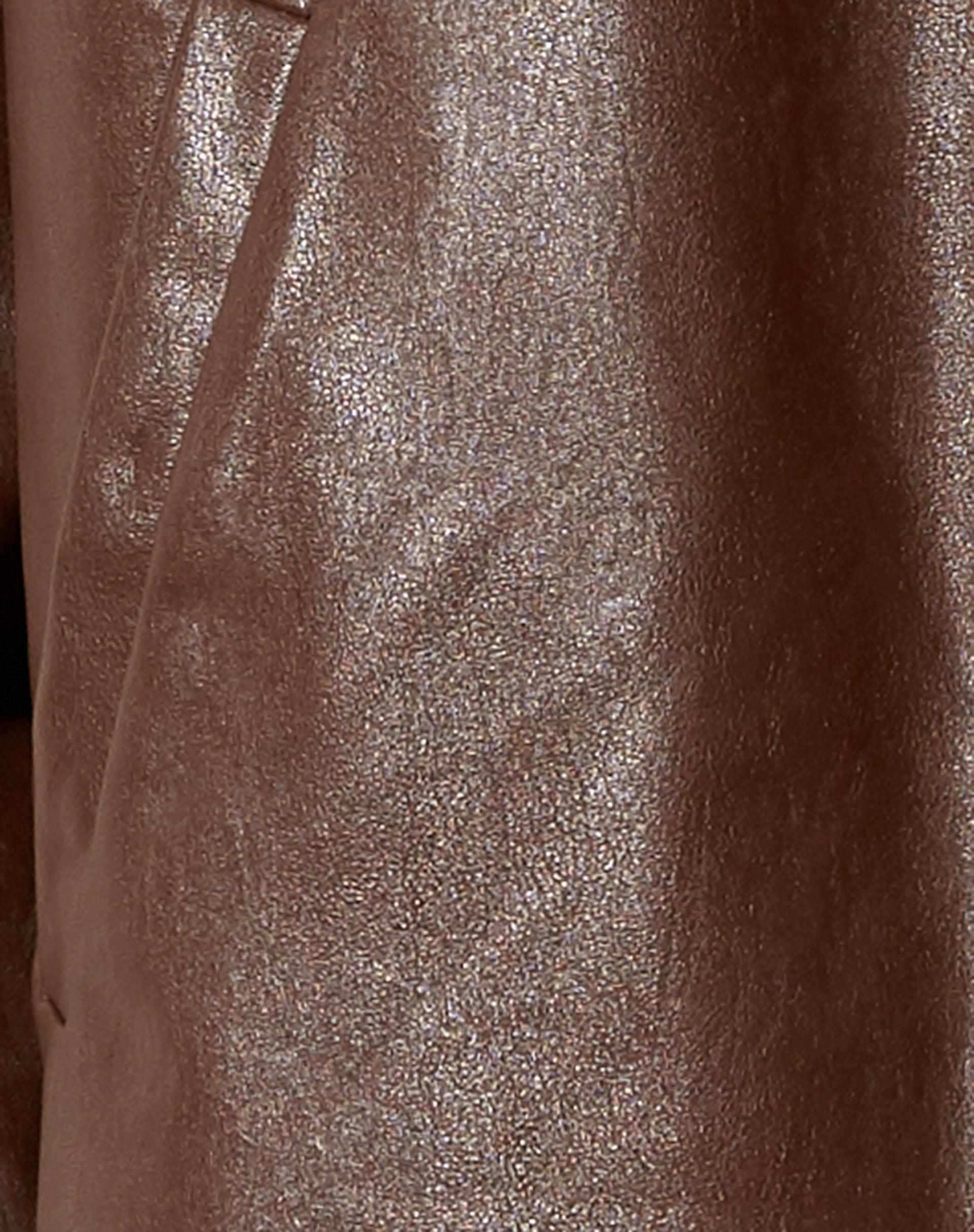 Walta Jacket in PU Truffle Brown Product Image