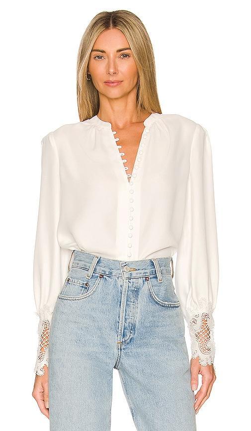 LAgence Ava Lace Cuff Blouse Product Image