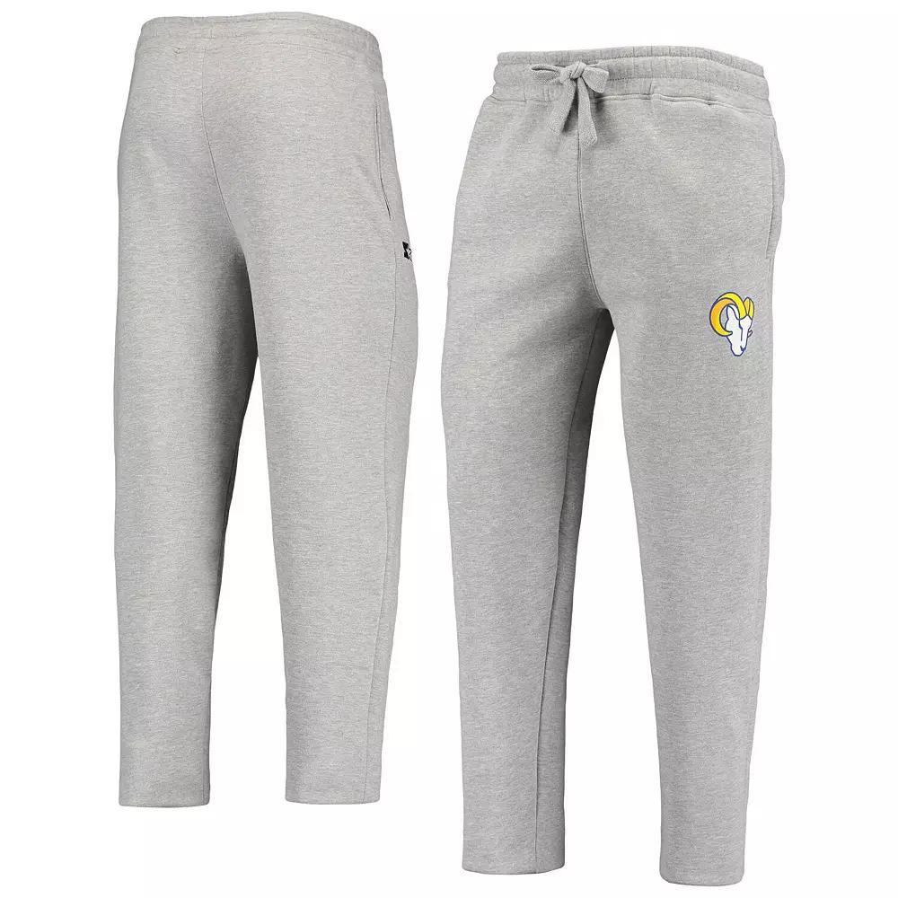 Men's Gray Los Angeles Rams Starter Option Run Sweatpants, Size: 2XL, Grey Product Image