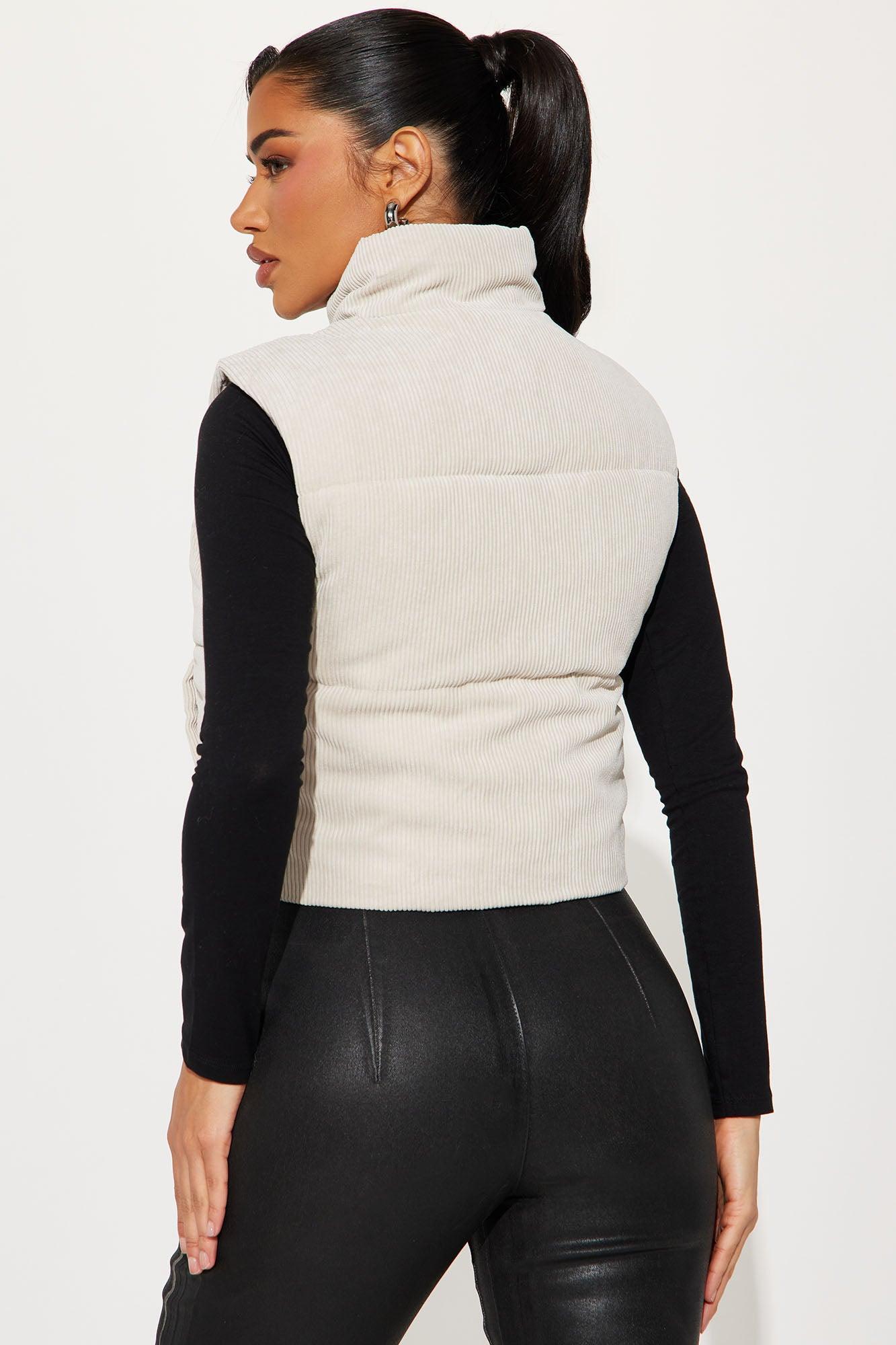 No Guessing Puffer Vest - Cream Product Image