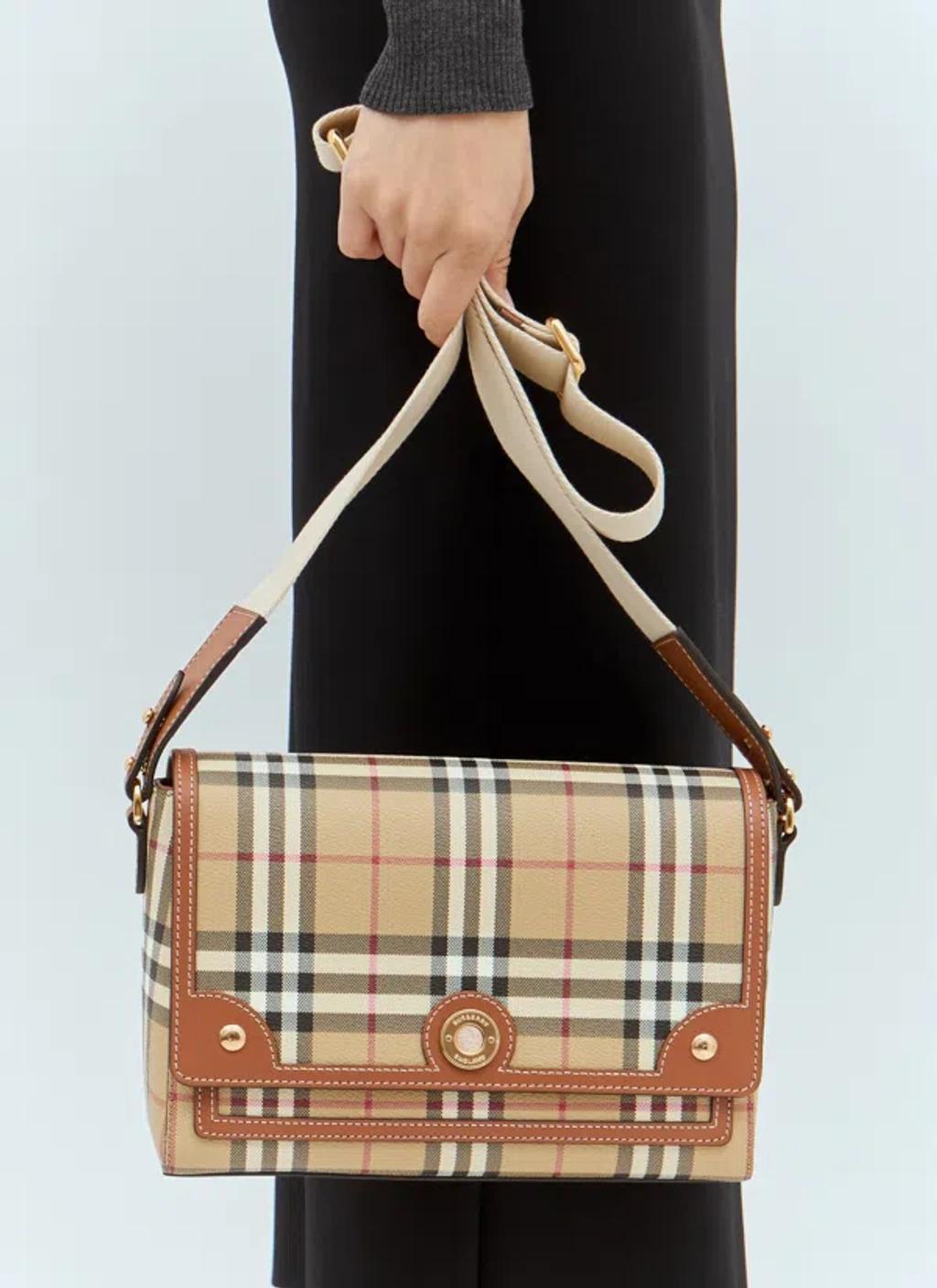 BURBERRY Note Shoulder Bag In Beige Product Image
