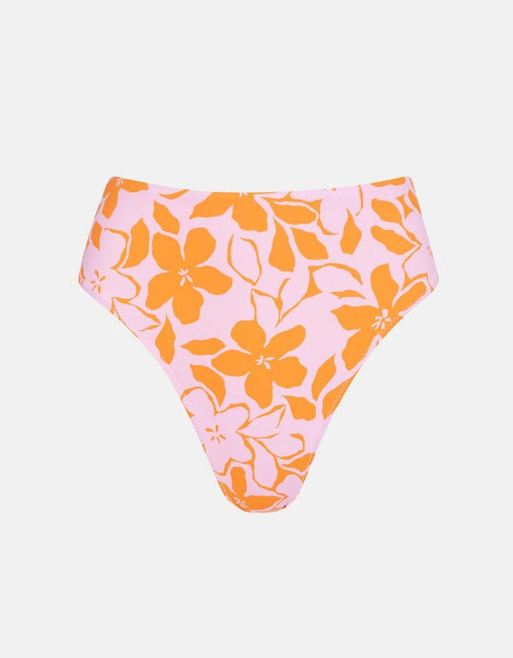 RHYTHM Bora Bora Floral High Waist Bikini Bottoms - PINK COMBO Product Image