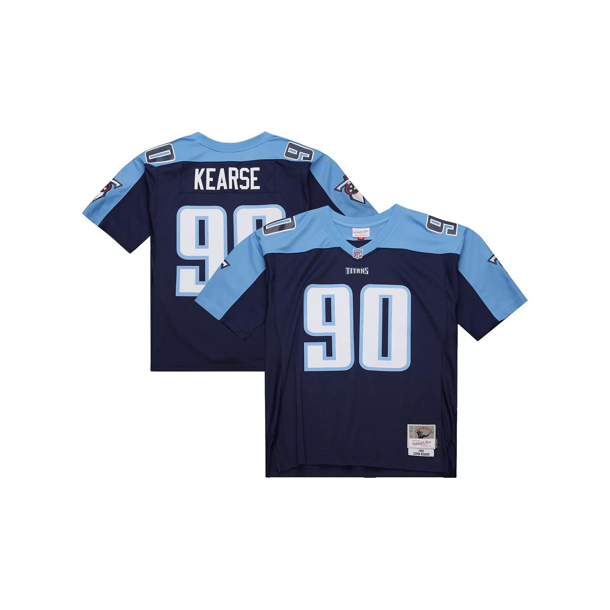 Men's Mitchell & Ness Jevon Kearse Navy Tennessee Titans 1999 Legacy Replica Jersey, Size: Small, Blue Product Image