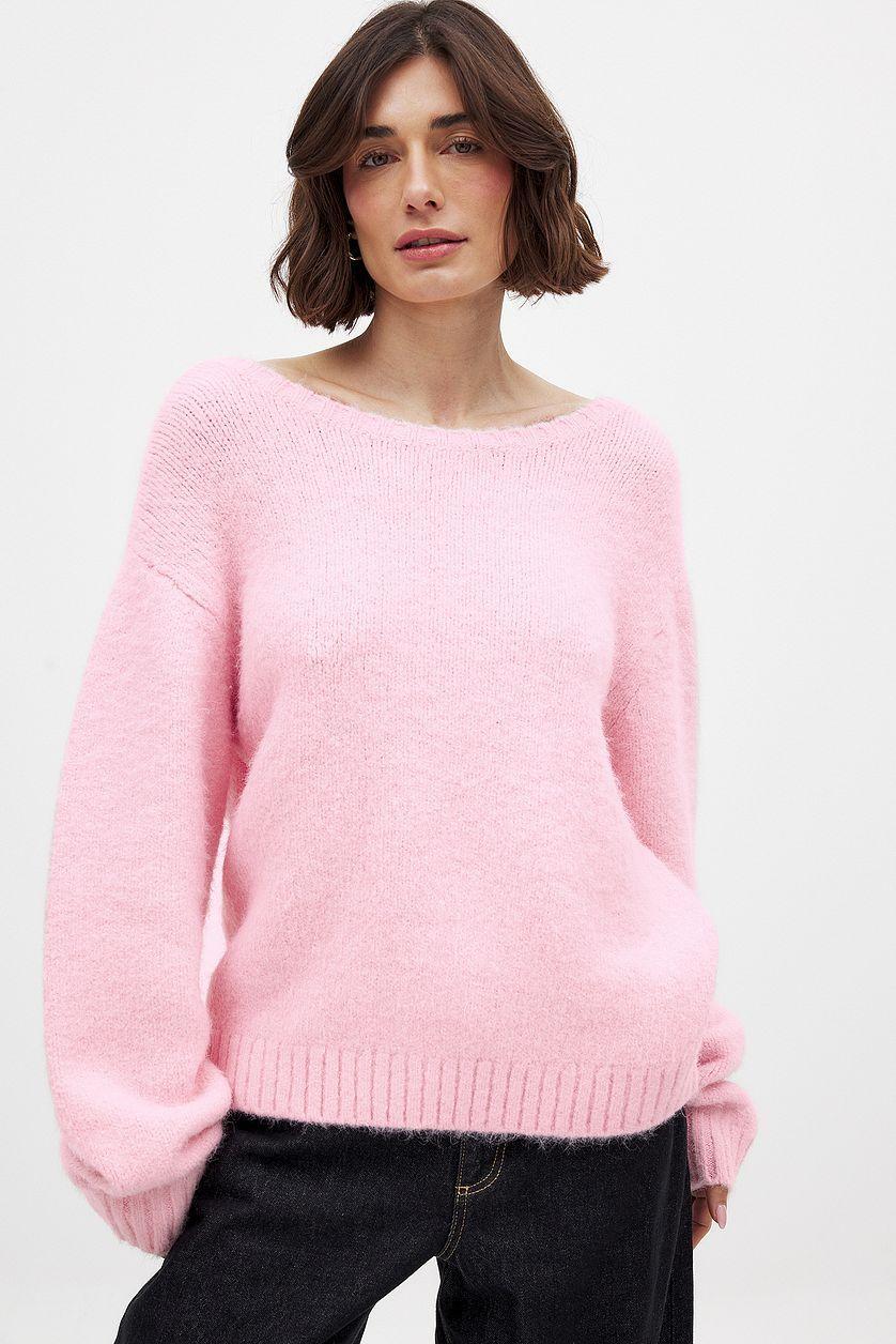 Knitted Back Detail Sweater Product Image