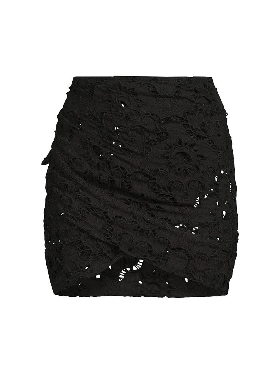 Womens Sun Eyelet Cover-Up Miniskirt Product Image