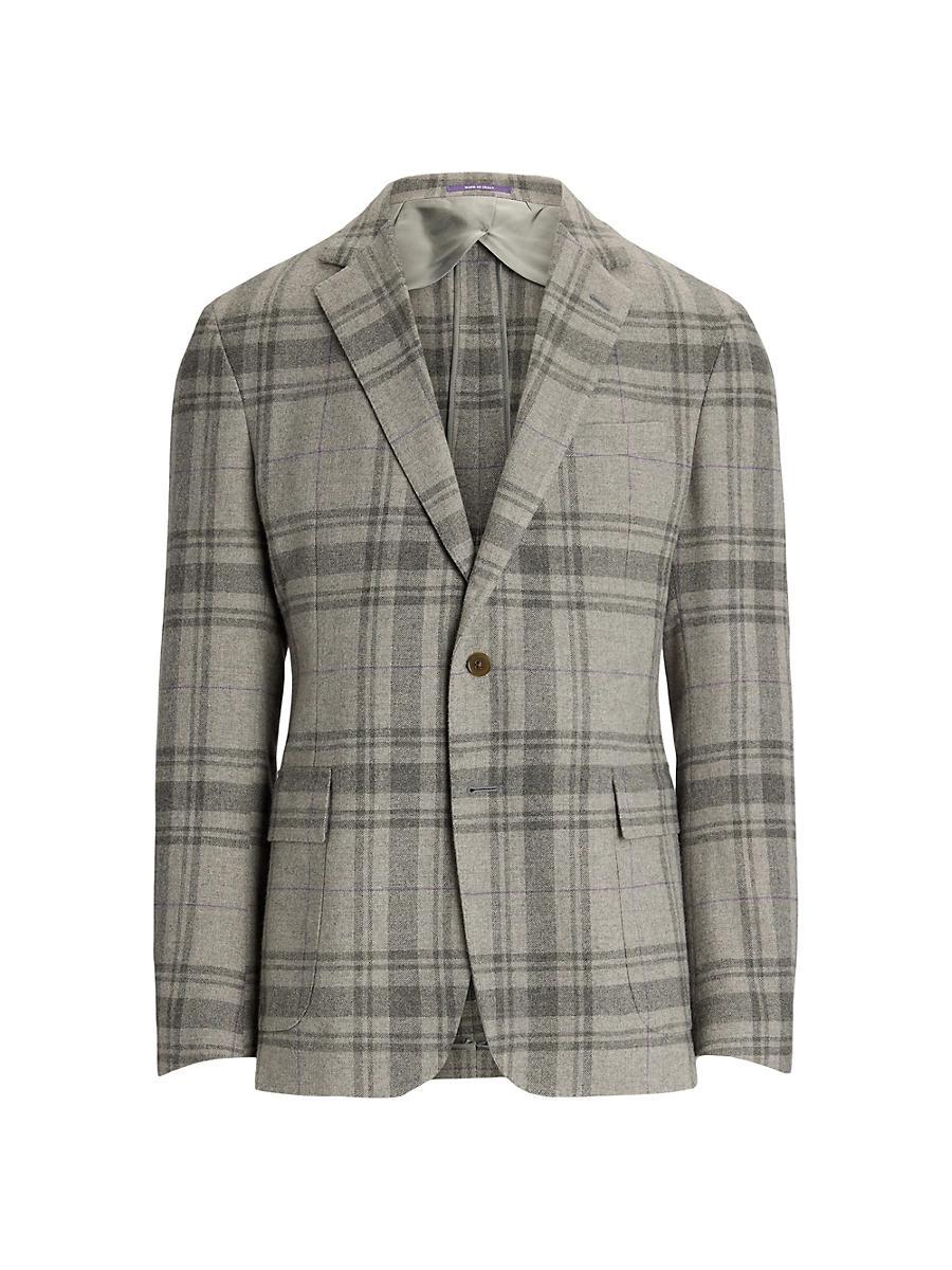 Mens Hadley Hand-Tailored Plaid Wool Jacket Product Image