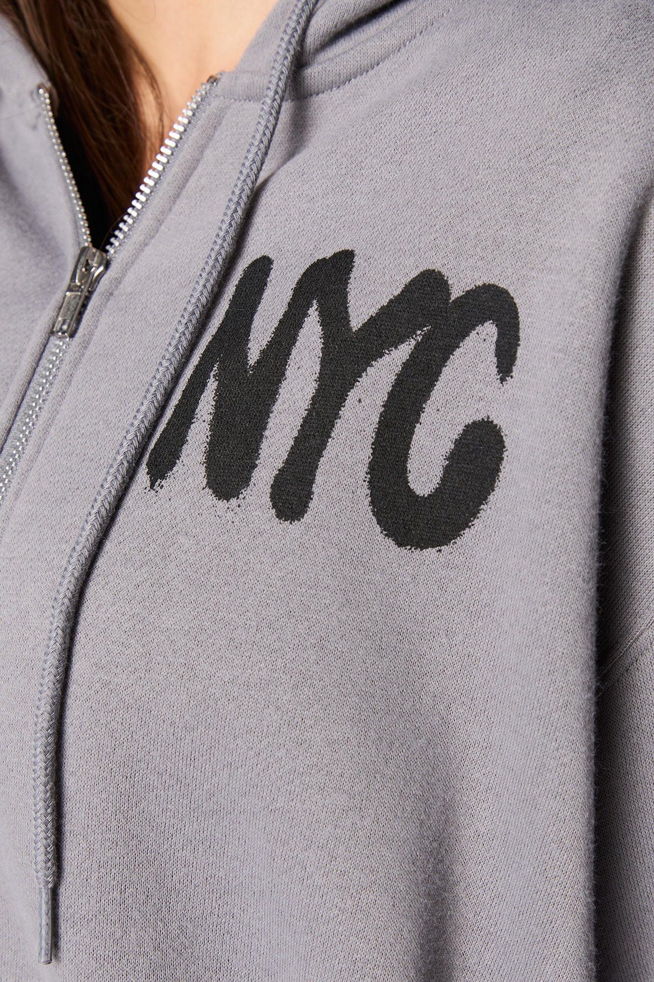 Graphic Fleece Zip-Up Hoodie Female Product Image