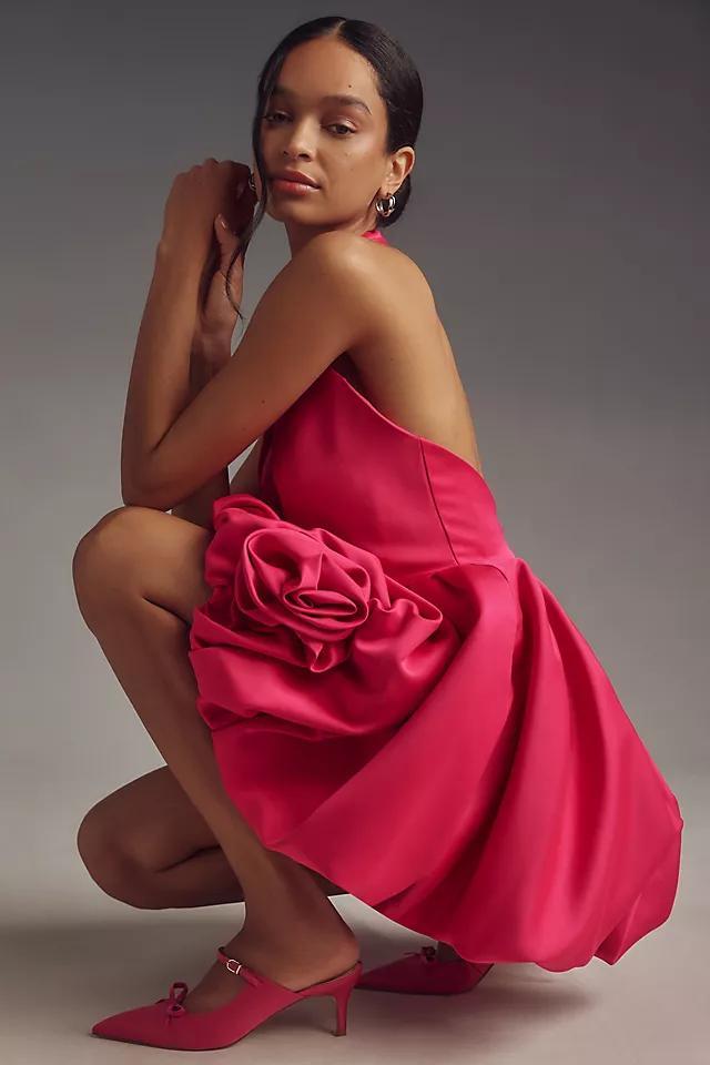 Mac Duggal Halter A-Line Mini Dress Product Image