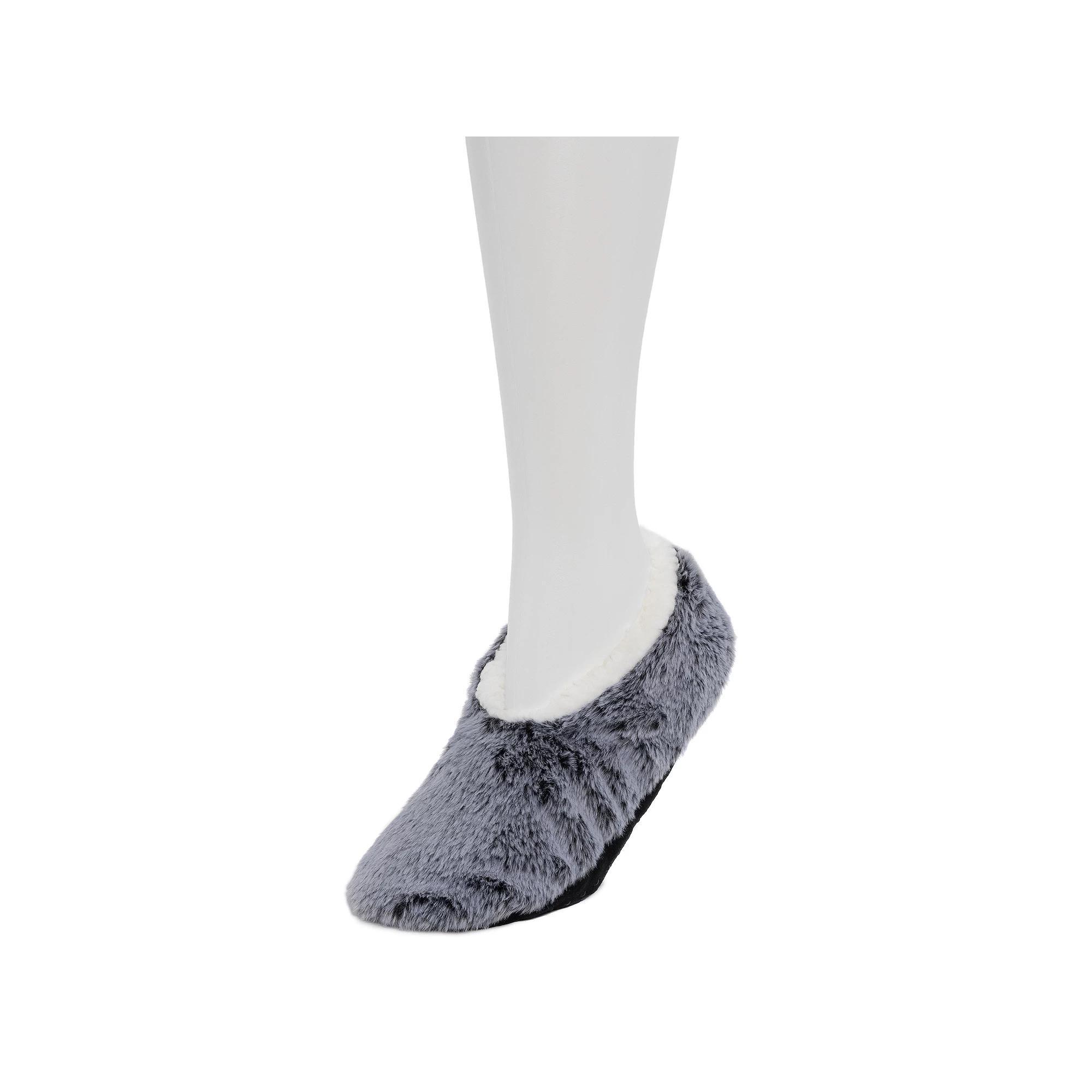 Womens Cozy Soft Faux Fur Ballerina Slipper Socks Product Image