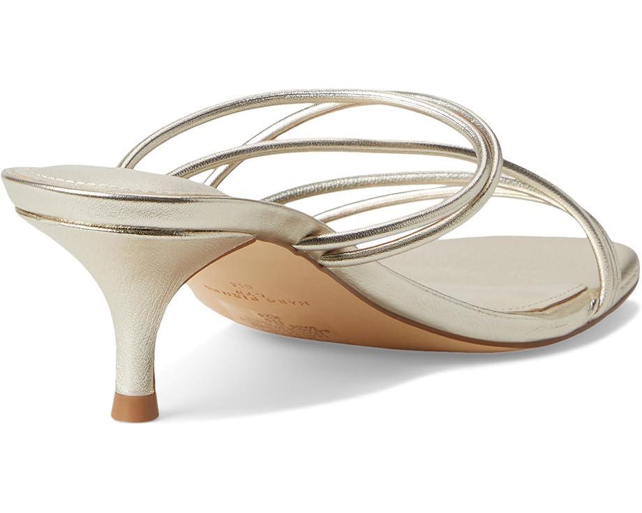 Carolina Metallic Leather Kitten Heel Sandals Product Image
