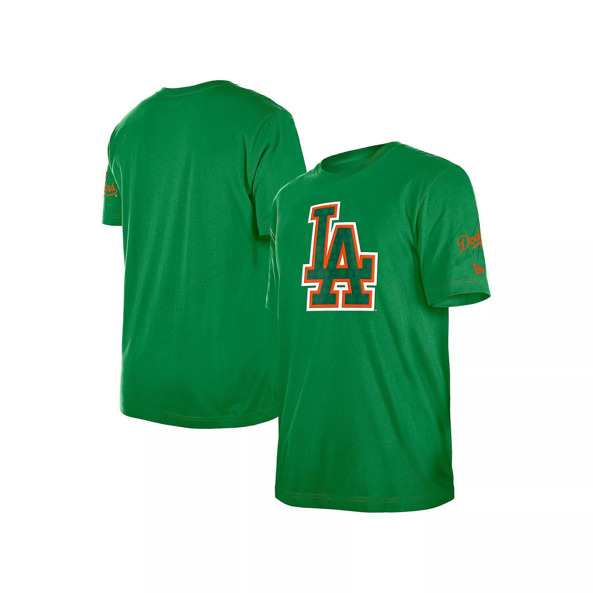 Men's New Era  Kelly Green Los Angeles Angels St. Patrick's Day Shamrock Fill T-Shirt, Size: Small Product Image