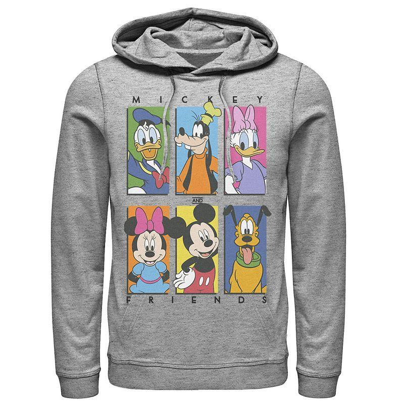 Mens Nintendo Logo Pullover Hoodie Athletic Grey Product Image